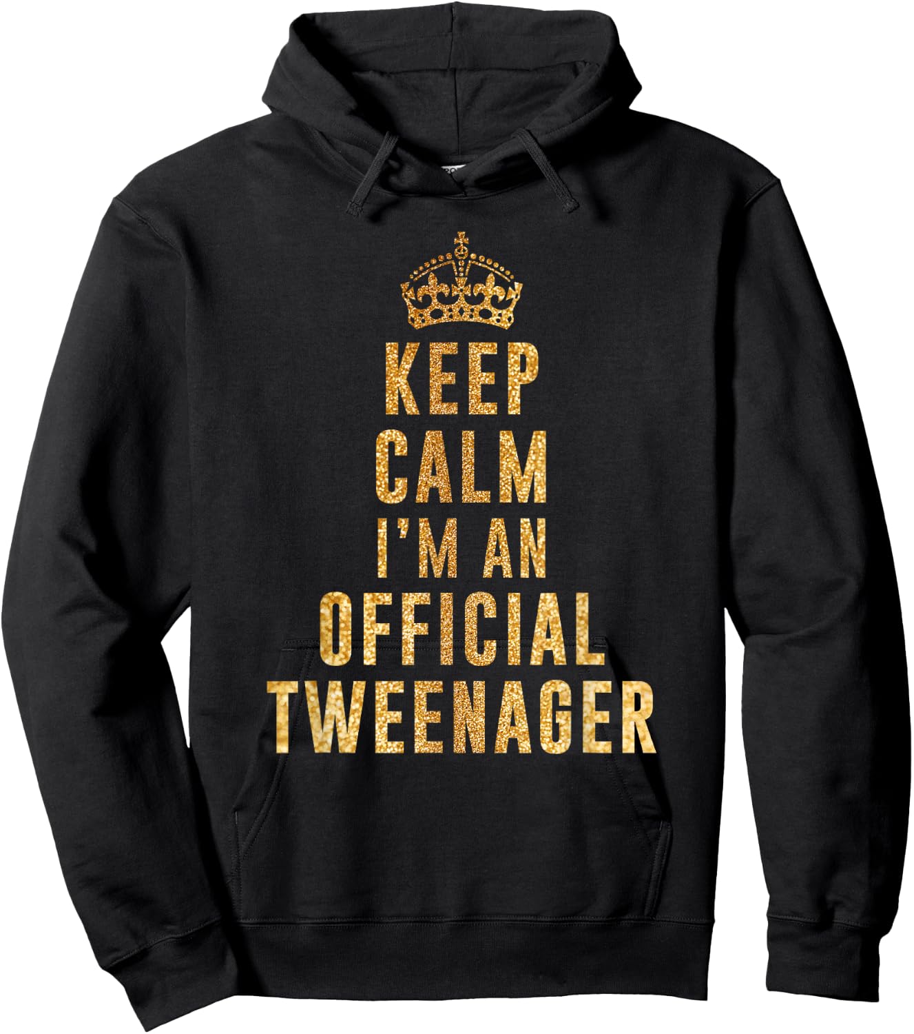 Keep calm official Tweenager tween birthday for girls Hoodie - Hoodie | Black