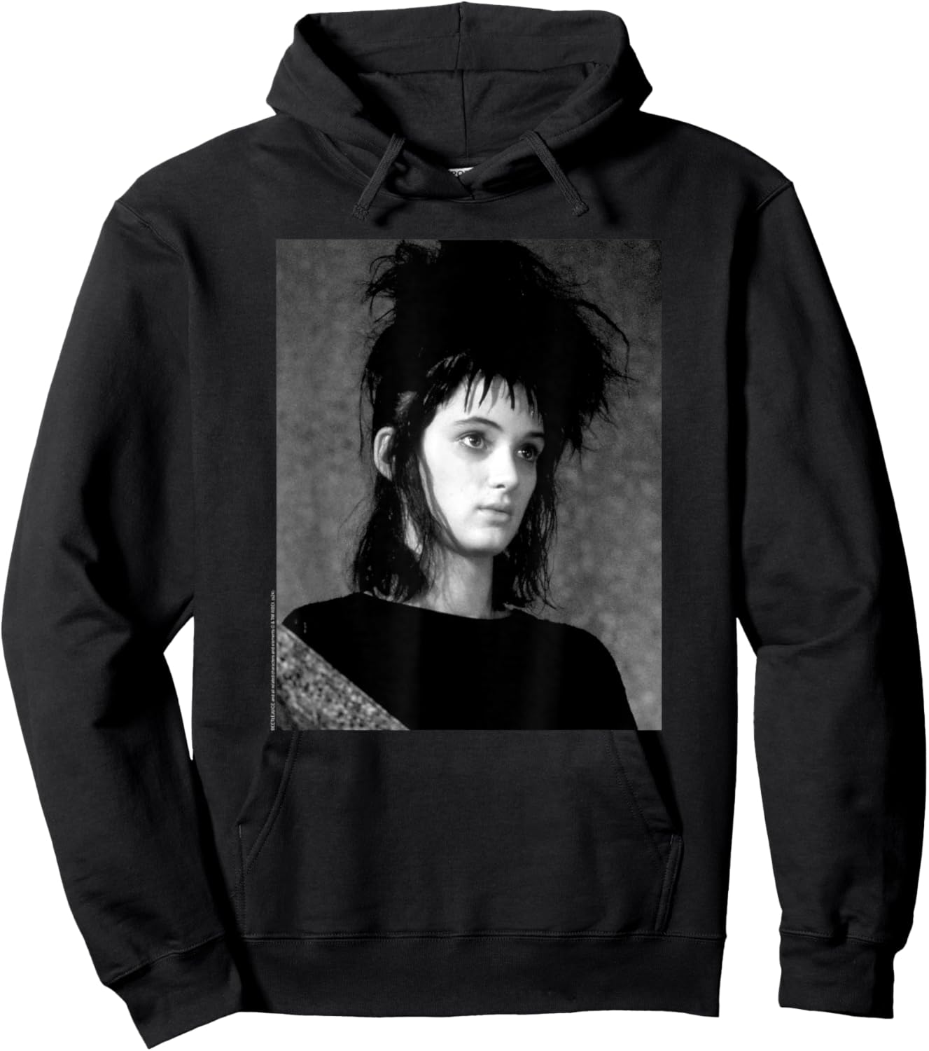 Beetlejuice Lydia Deetz Vintage Black and White Photo Movie Hoodie - Hoodie | Black