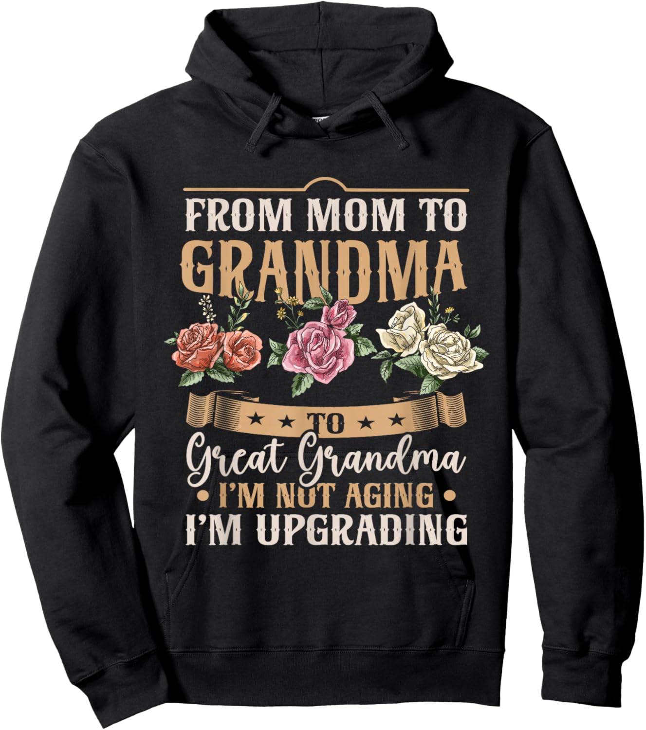 Funny Mom Grandma Great Grandma Mothers Day Hoodie - Hoodie | Black