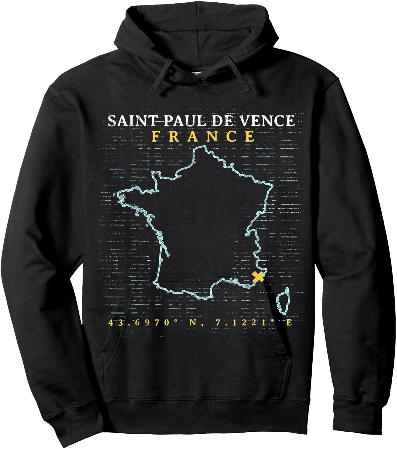 France Saint Paul de Vence Hoodie - Hoodie | Black