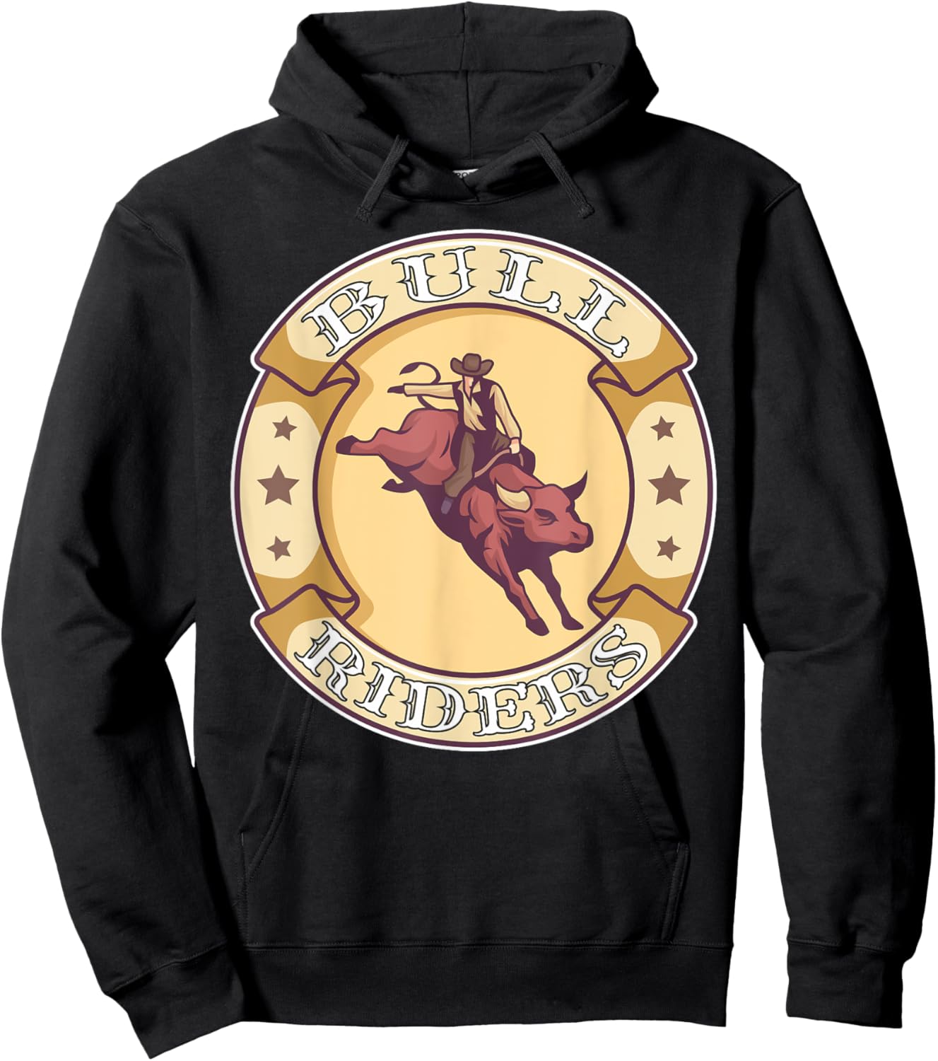 Bull Riders Cowboy Bull Riding Hoodie - Hoodie | Black