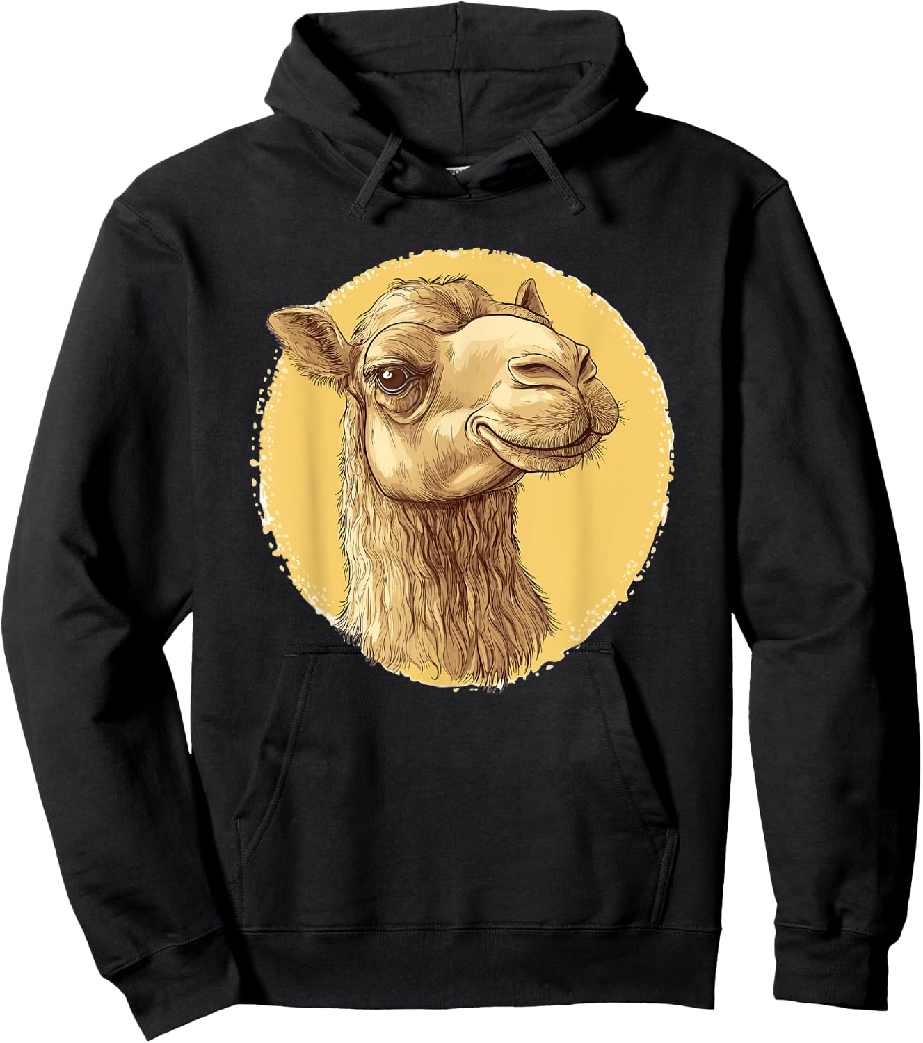 Vintage Camel Illustration Hoodie - Hoodie | Black