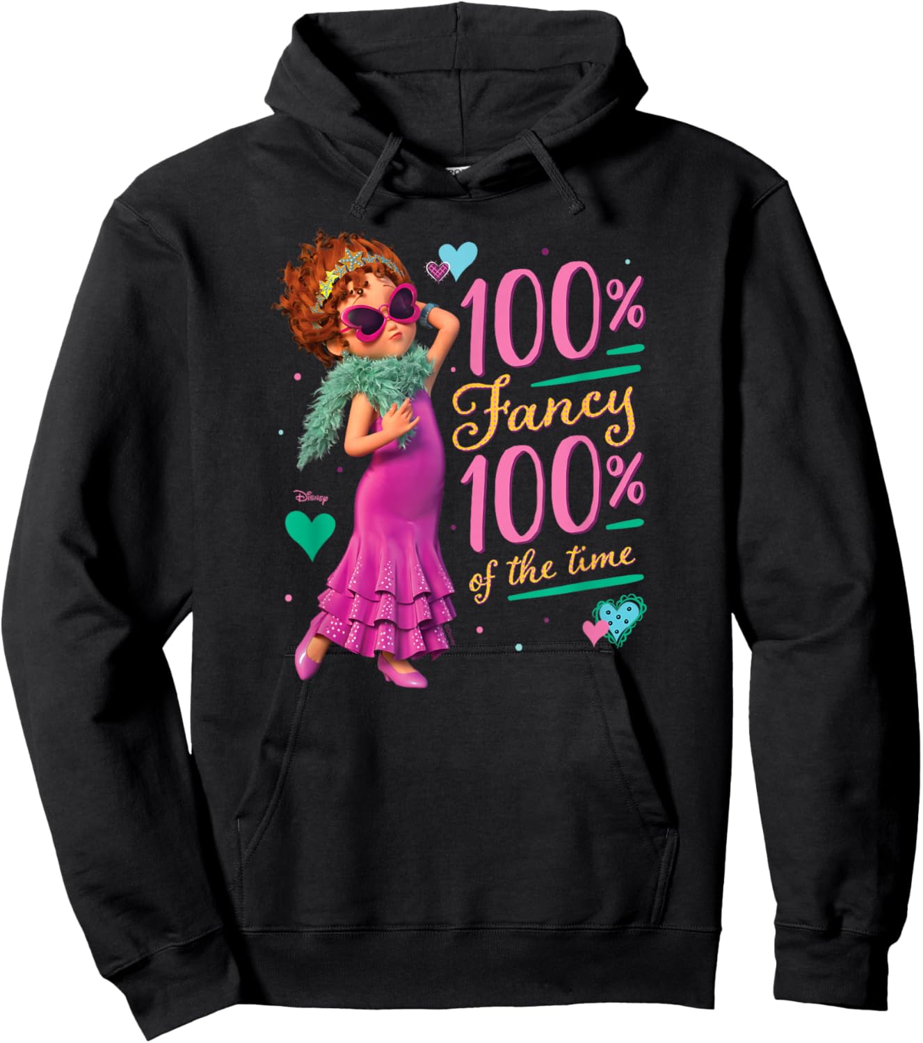 Fancy Nancy - 100% Fancy 100% of The Time Hoodie - Hoodie | Black