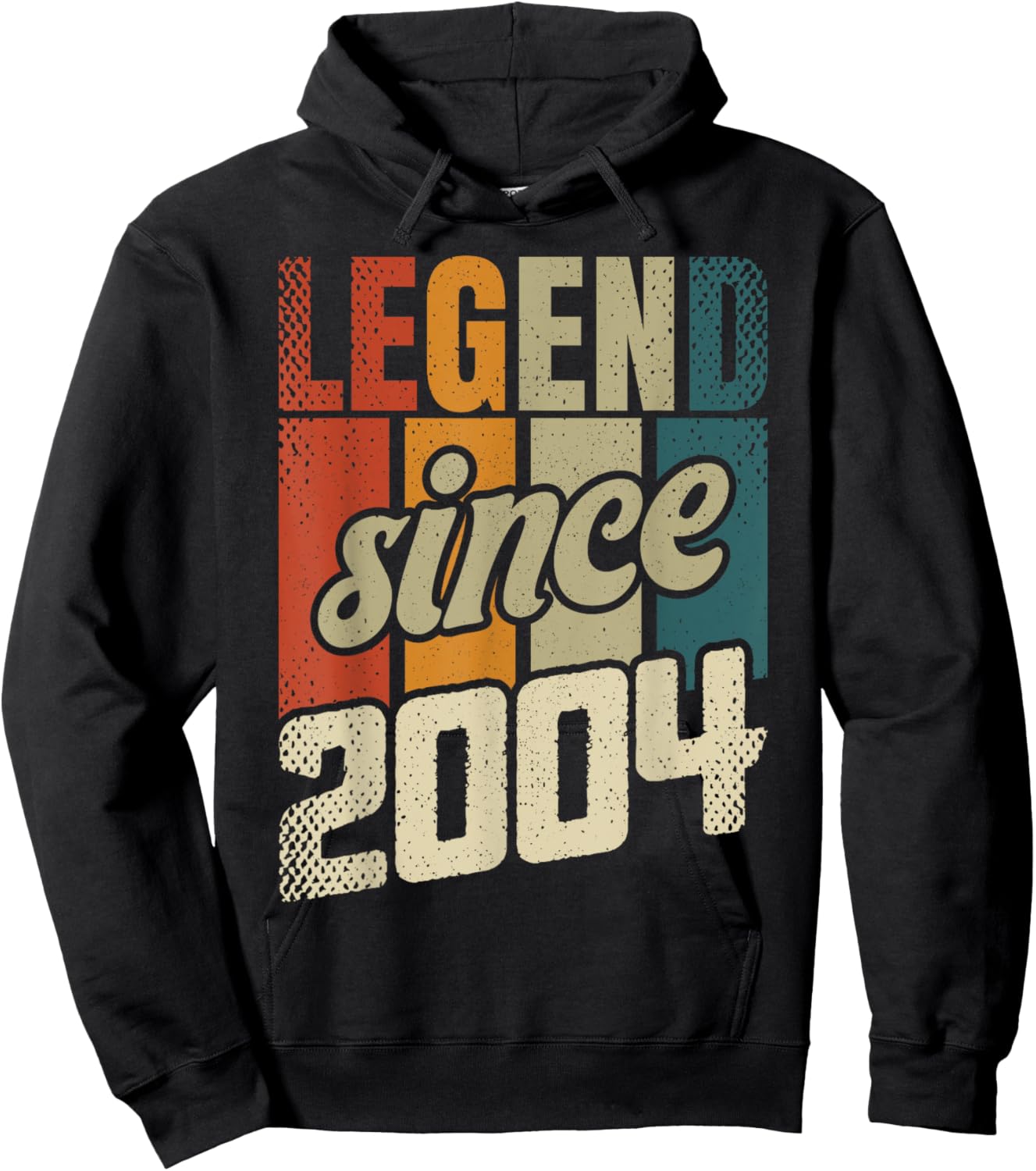 21st Birthday Man Woman 21 Years 2004 Decorative Funny Gift Hoodie - Hoodie | Black
