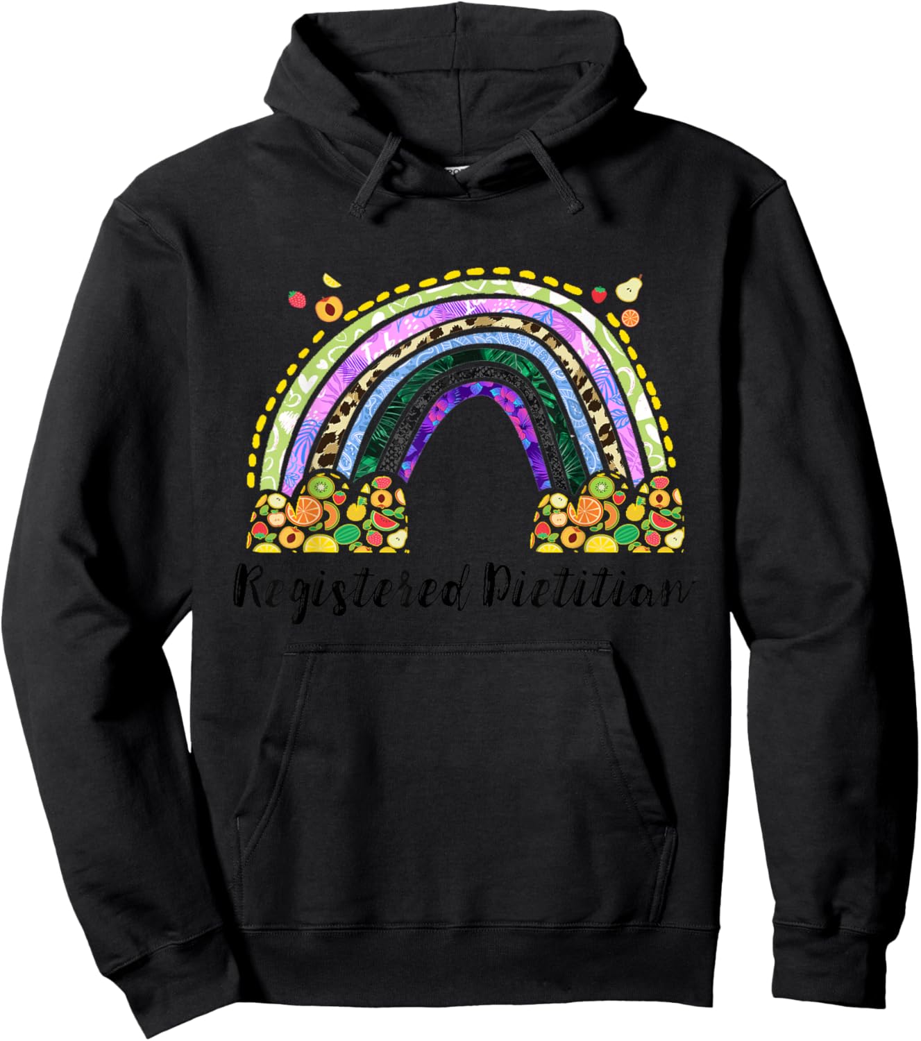 Registered Dietician Nutrition Healthy Dietary Dietitian Hoodie - Hoodie | Black