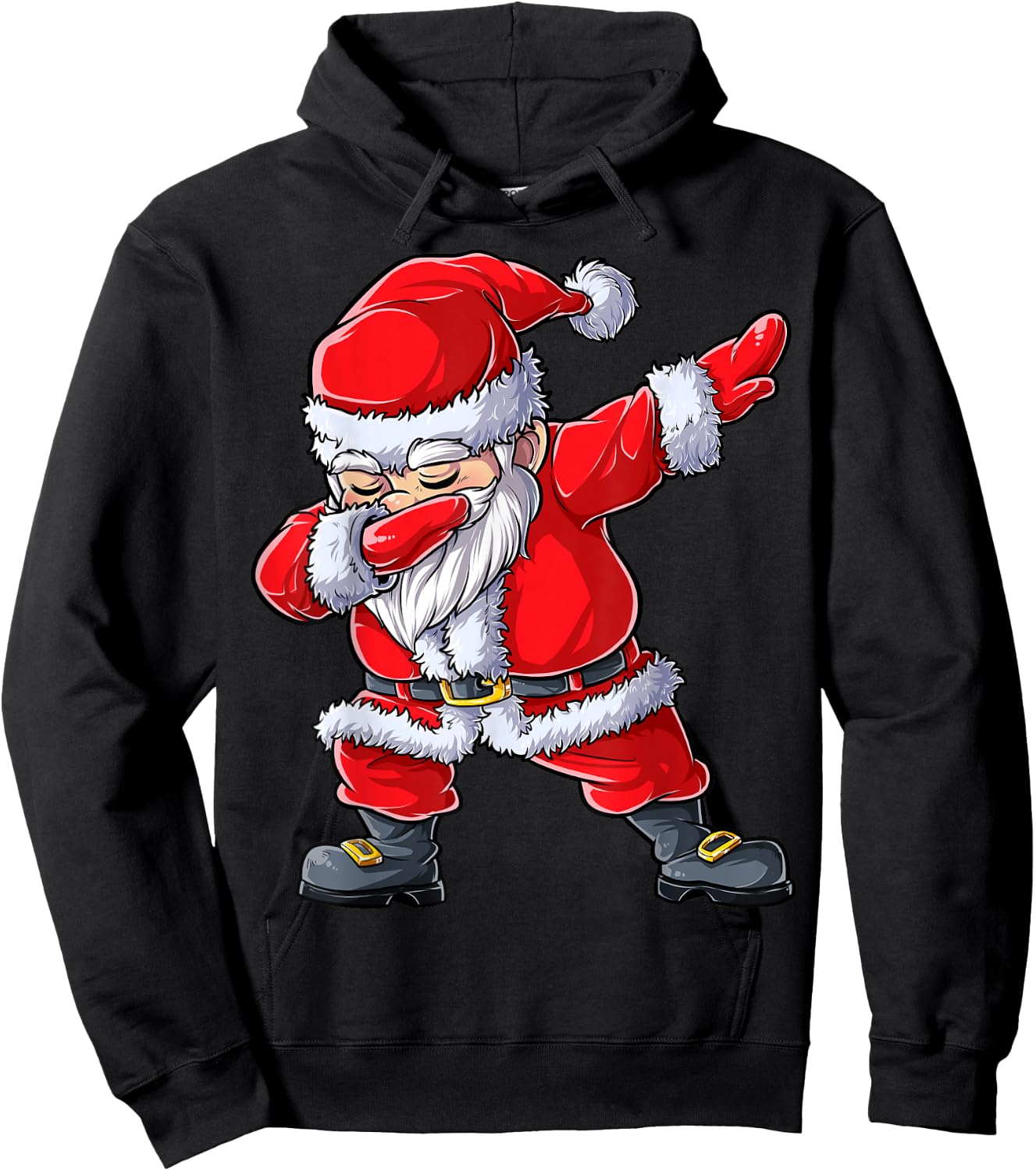 Dabbing Santa Claus Christmas Boys Men Funny Xmas Dab Dance Hoodie - Hoodie | Black