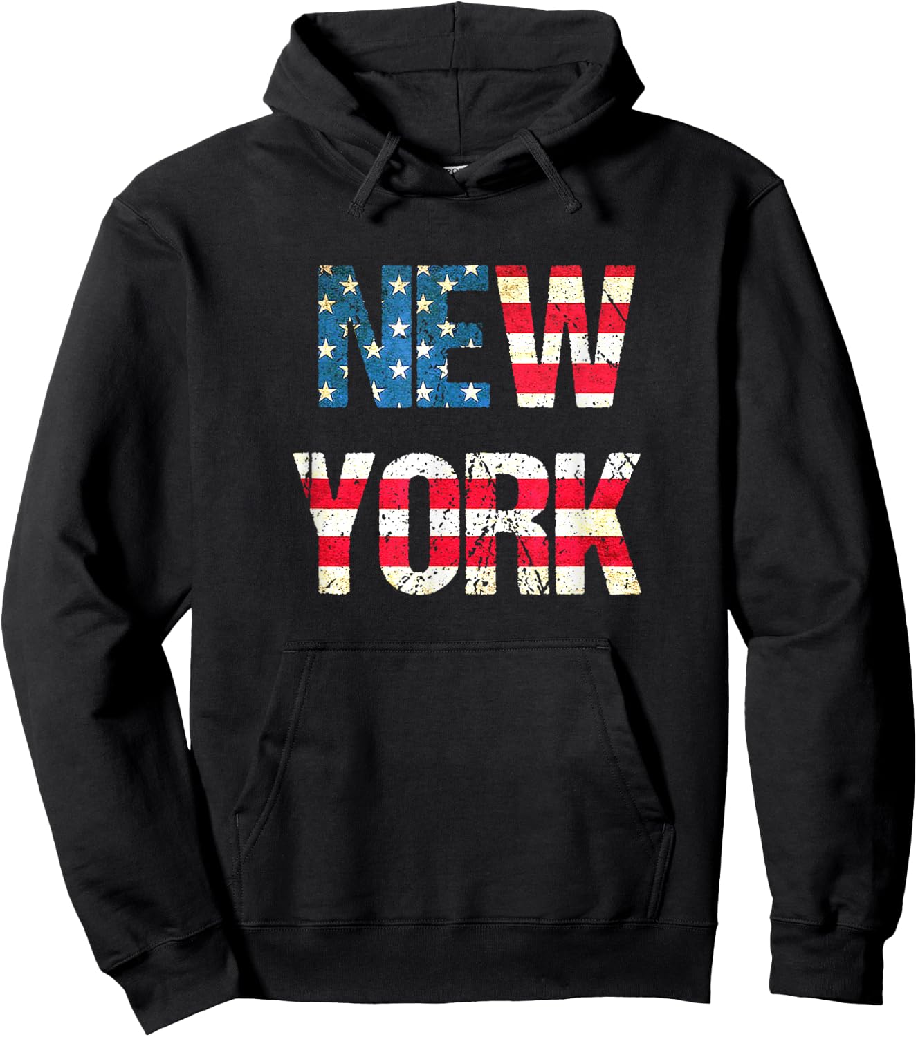 I Love New York Flag Souvenir NY Hoodie - Hoodie | Black