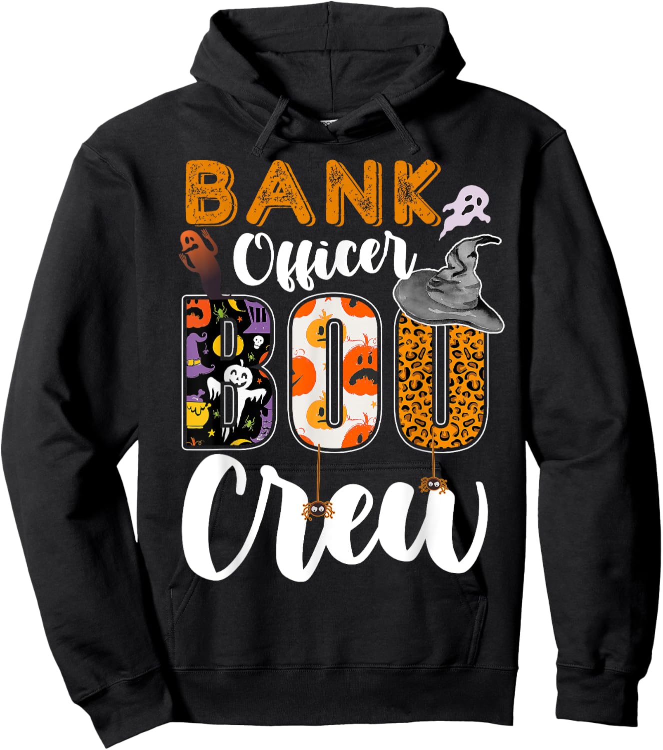 Bank Officer Boo Crew Halloween Matching Banker Hoodie - Hoodie | Black