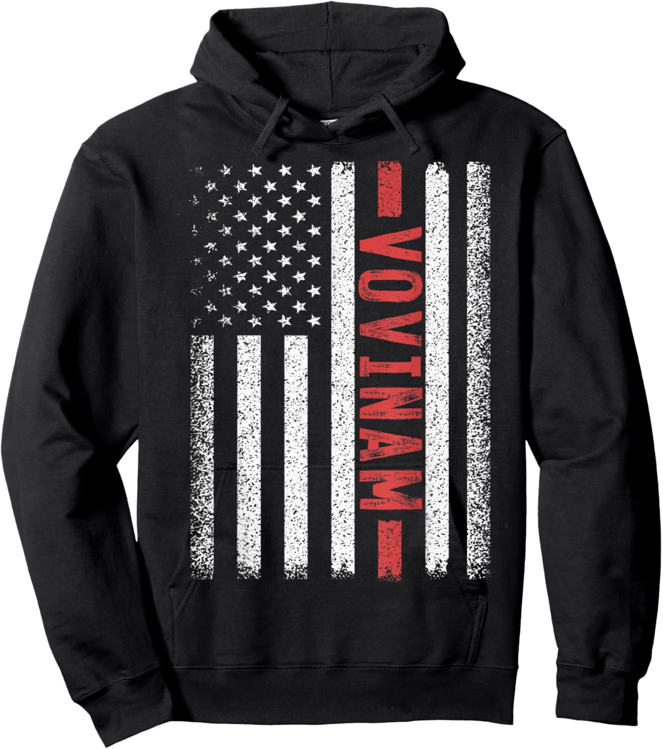 Vovinam American Flag 4th of July Vietnam Martial Arts Men Hoodie - Hoodie | Black