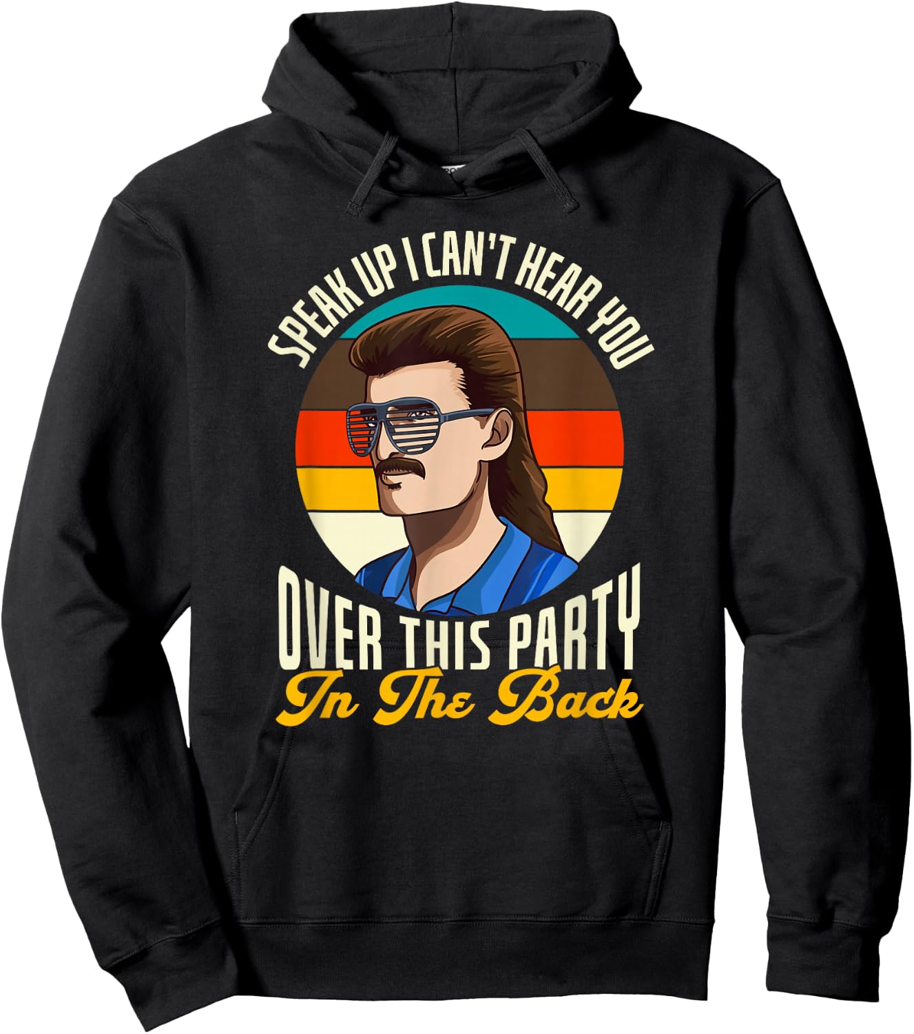 Funny Redneck Shirt, Redneck Gift, Funny Redneck Mullet Hoodie - Hoodie | Black