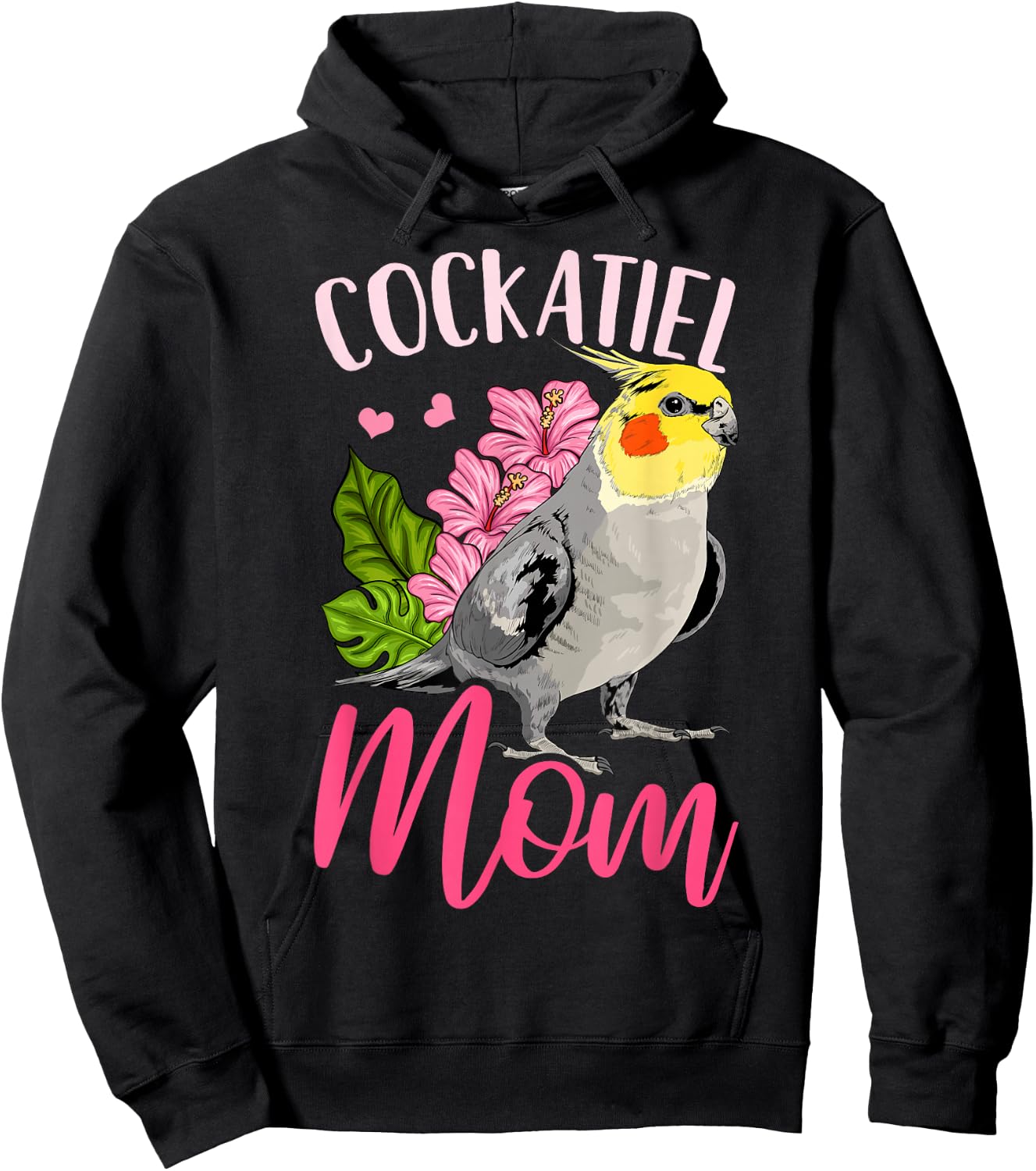 Cockatiel Lover Gift Cockatiel Mom Funny Hoodie - Hoodie | Black