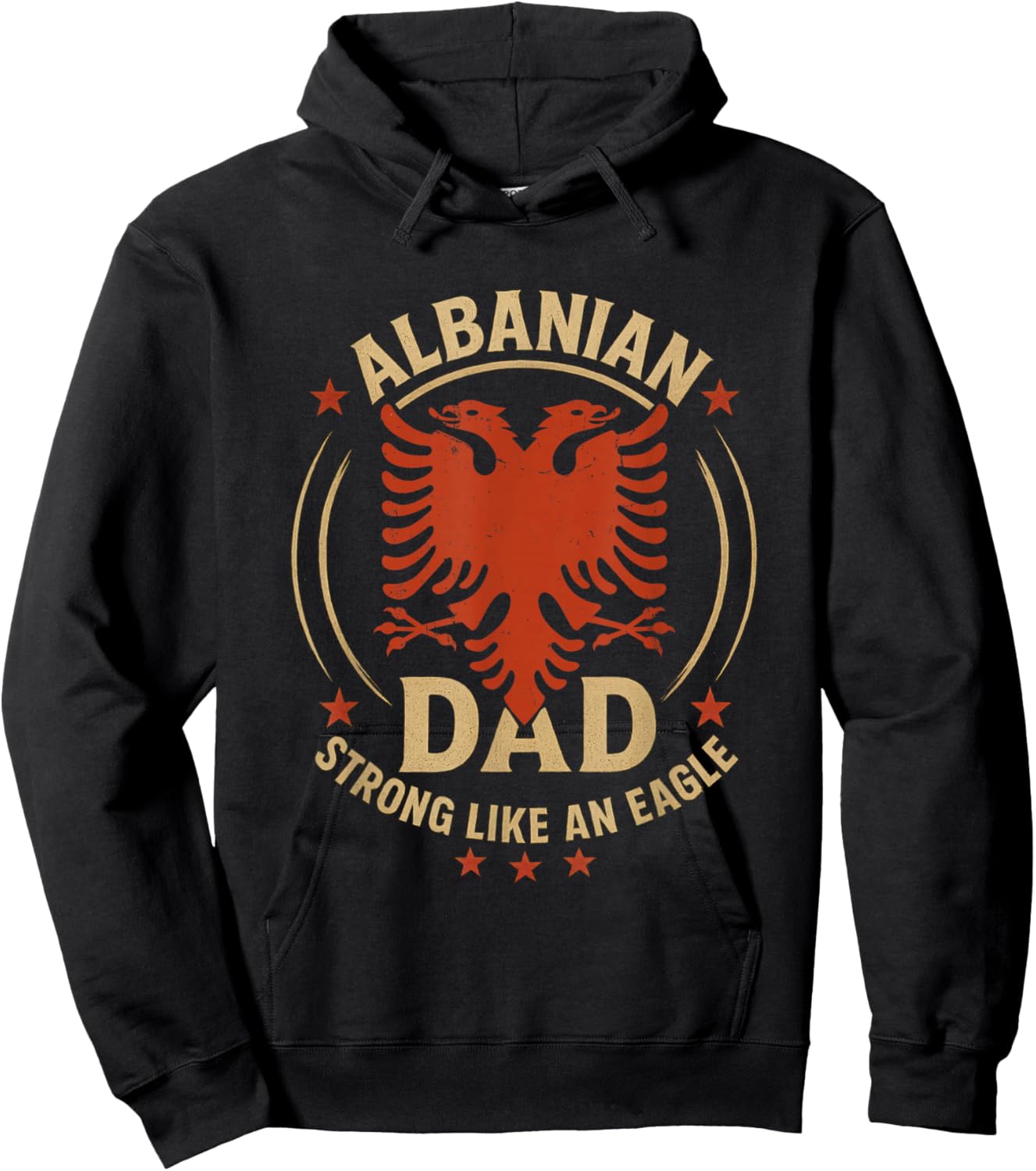 Albanian Father's day Skenderbeg Albania proud Albanian Dad Hoodie - Hoodie | Black