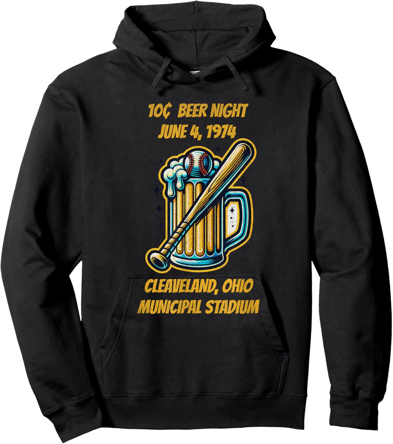 Cleveland 10 cent beer night Ohio Hoodie - Hoodie | Black