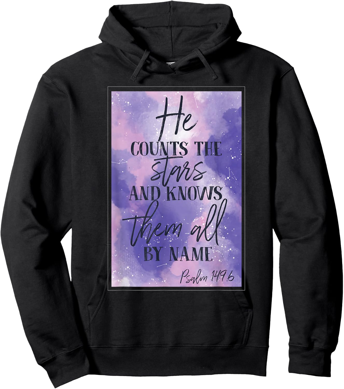 He counts the stars and knows them all by name Hoodie - Hoodie | Black