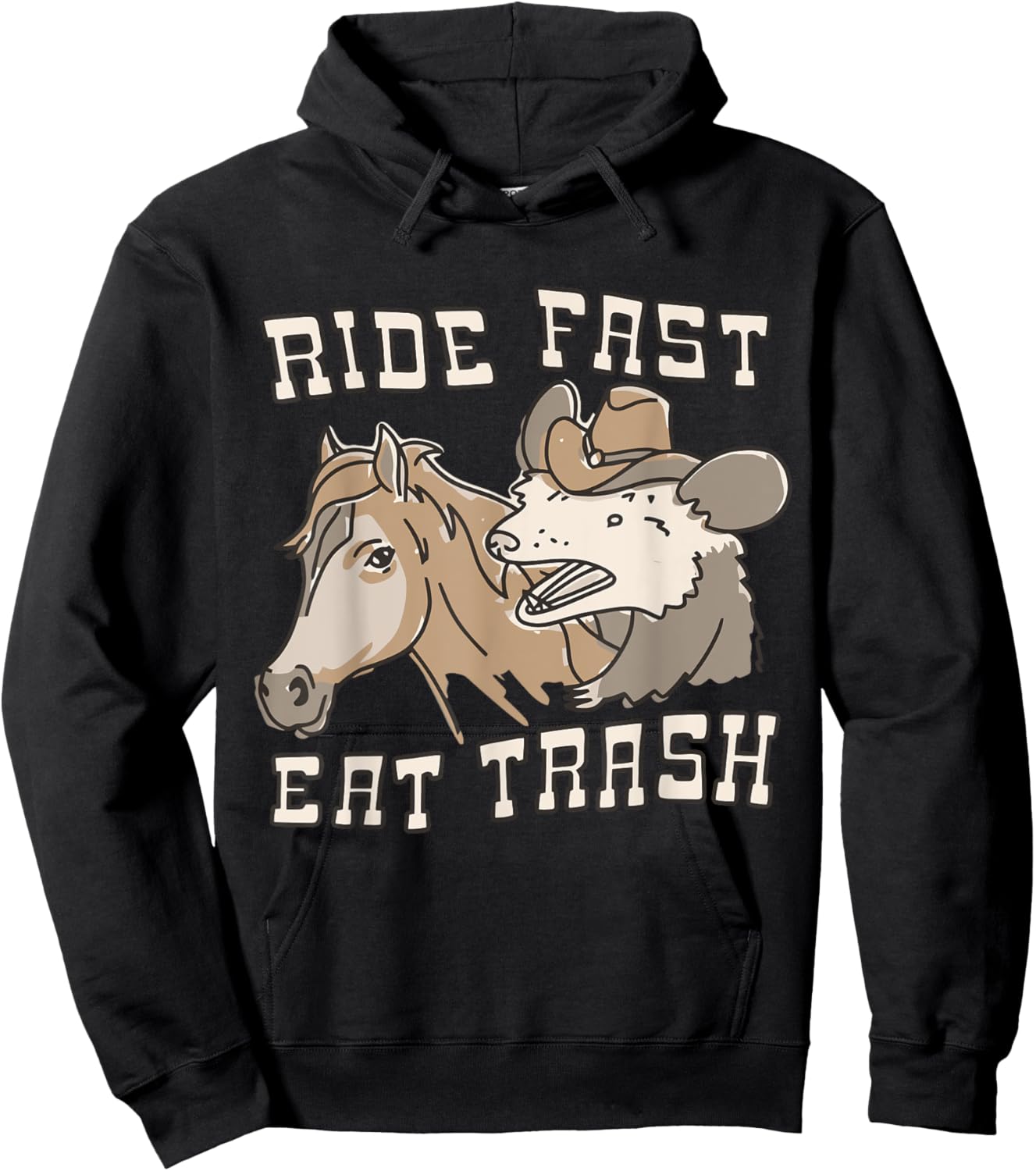 Spencers Ride Fast Eat Trash Apparel Hoodie - Hoodie | Black