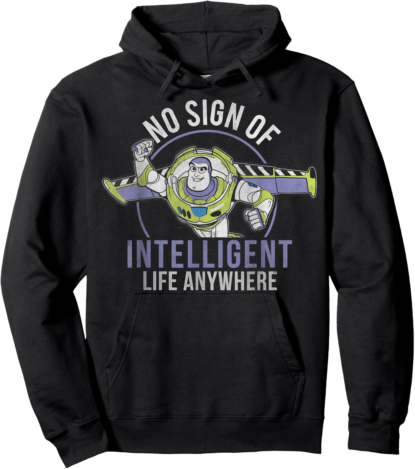 Disney Pixar Toy Story Buzz Lightyear Intelligent Life Hoodie - Hoodie | Black