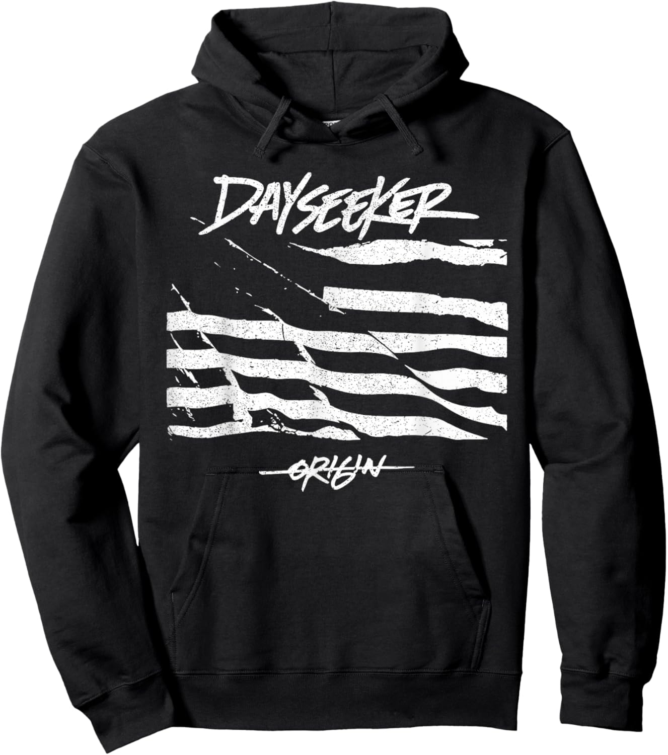 Dayseeker Merch, A Flag Design, White Color Hoodie - Hoodie | Black