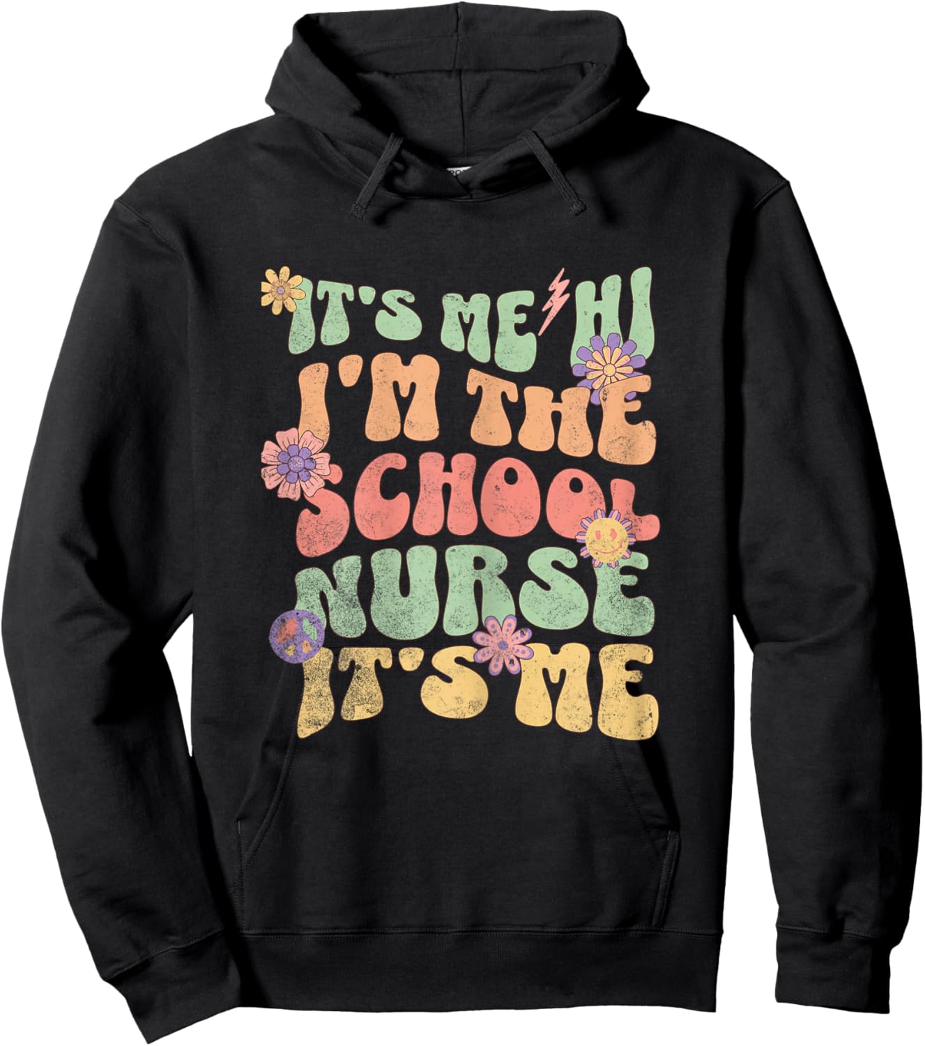 Funny Back To School Nurse It's Me Hi I'm The School Nurse Hoodie - Hoodie | Black