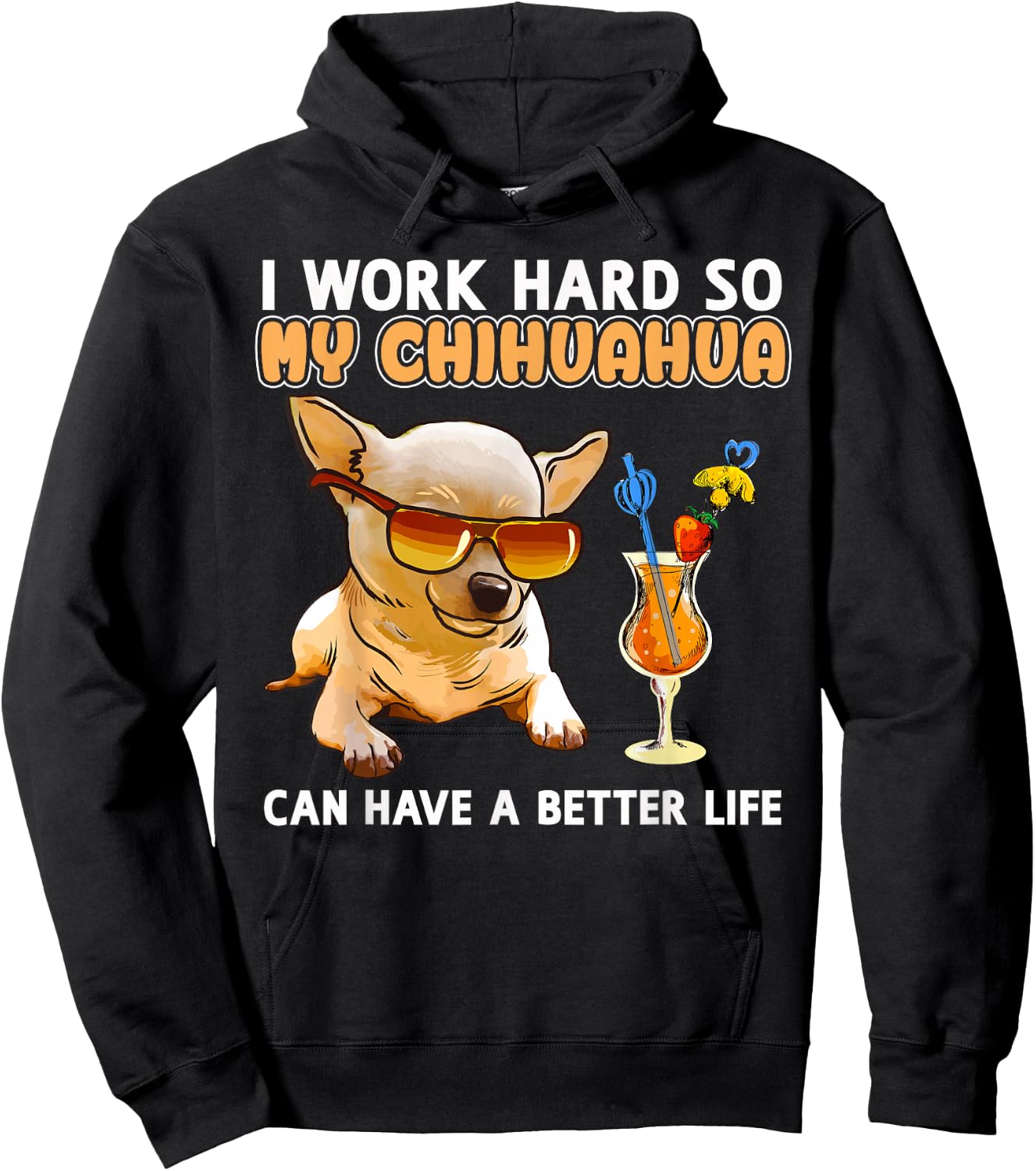 Funny Chihuahua Shirt Chihuahua Lover Gifts Hoodie - Hoodie | Black