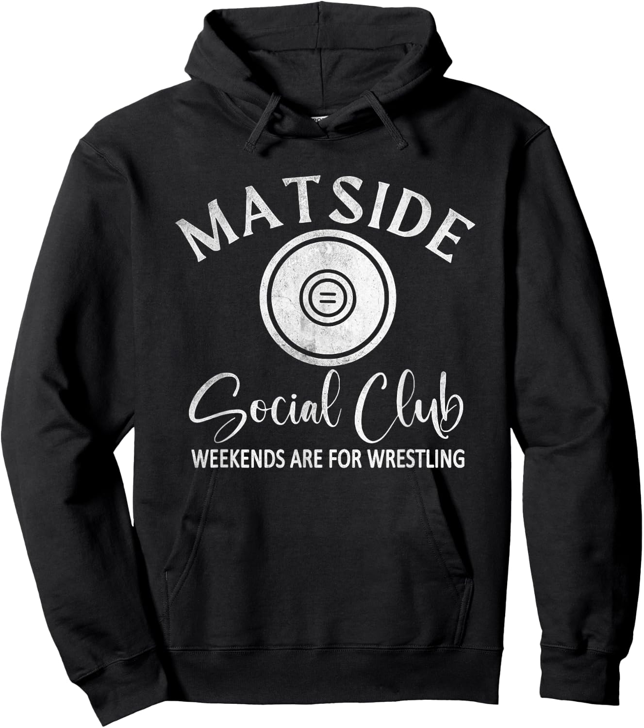 Matside Social Club Weekends Are For Wrestling, Sports Mom Hoodie - Hoodie | Black
