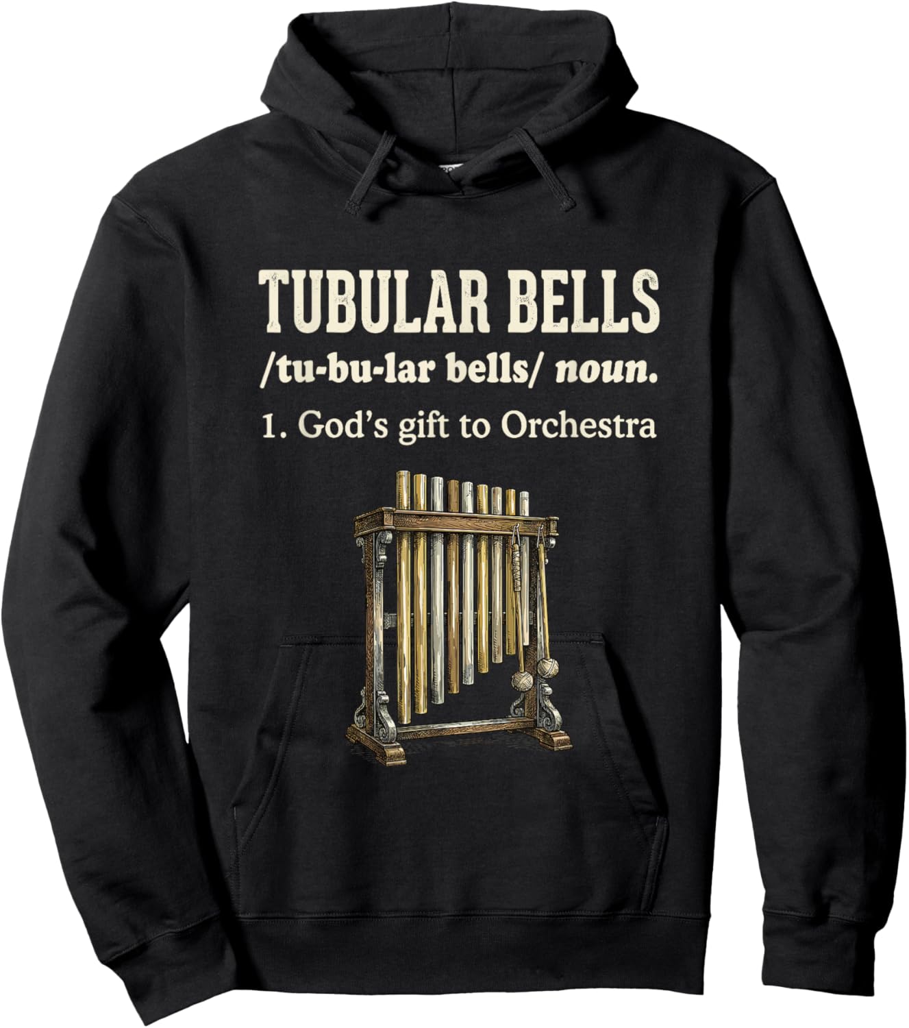 Definition of Funny Music from the Tubular Bells Orchestra Hoodie - Hoodie | Black