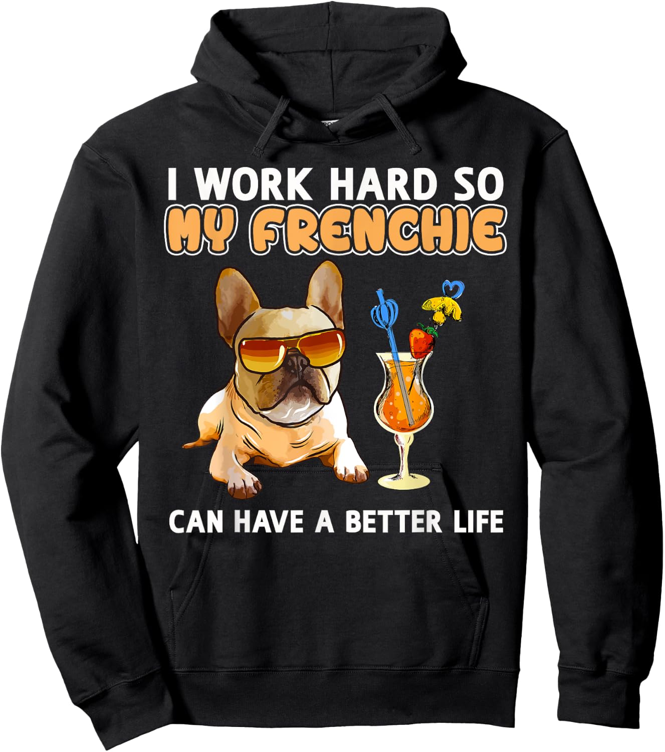 Funny Frenchie Shirt French Bulldog Lover Gifts Hoodie - Hoodie | Black