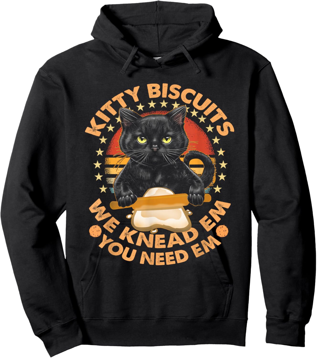 Kitty Biscuits We Knead Em You Need Em Cats Baking Lover Hoodie - Hoodie | Black