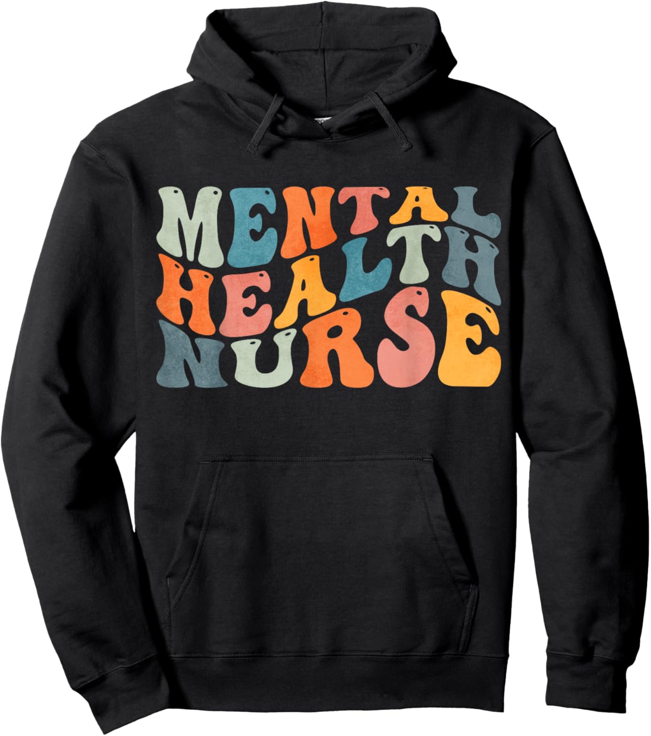Groovy Mental Health Nurse Psychiatric Psych Nurse Nursing Hoodie - Hoodie | Black