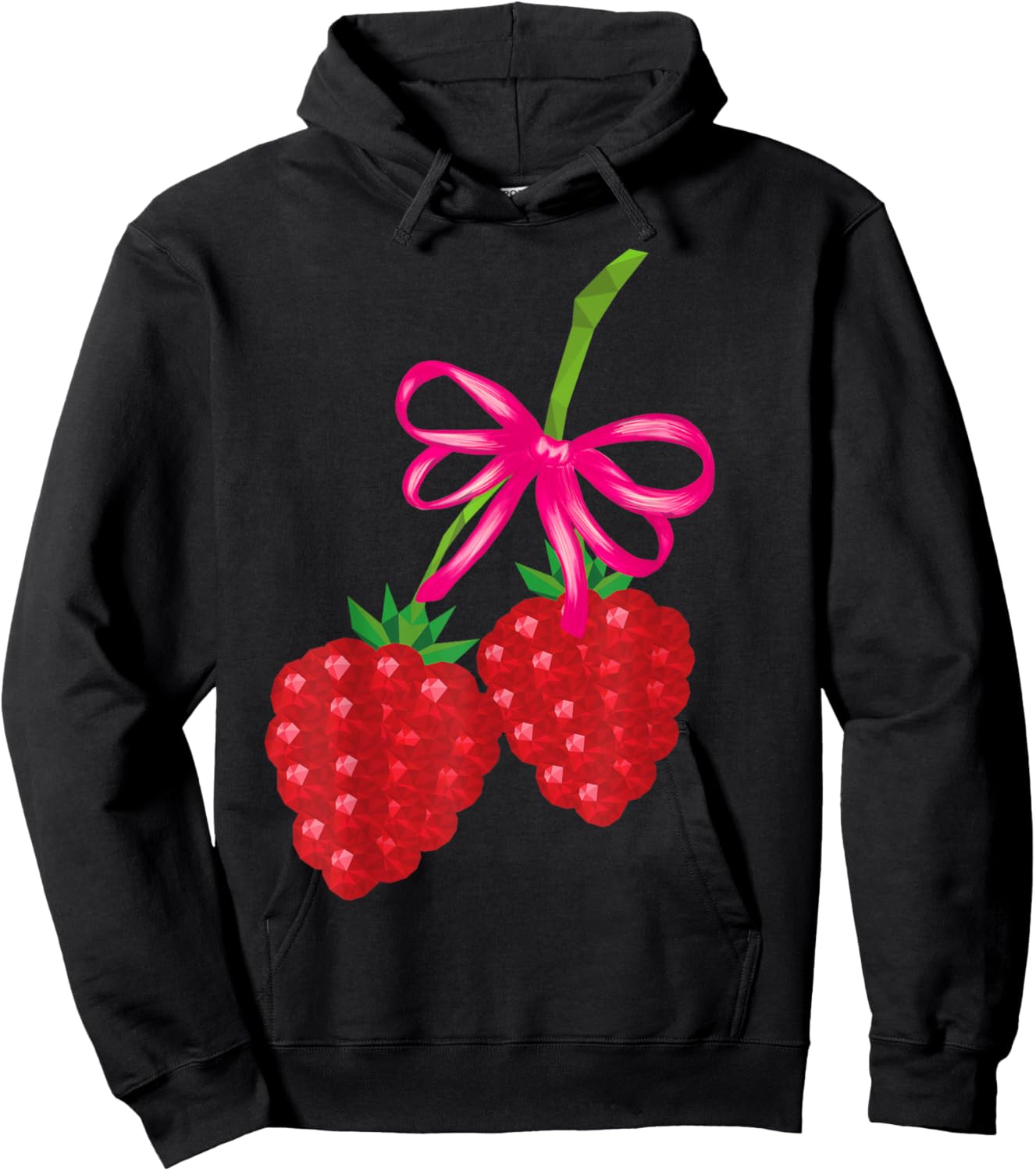 Bows with raspberrys Cute Hoodie - Hoodie | Black