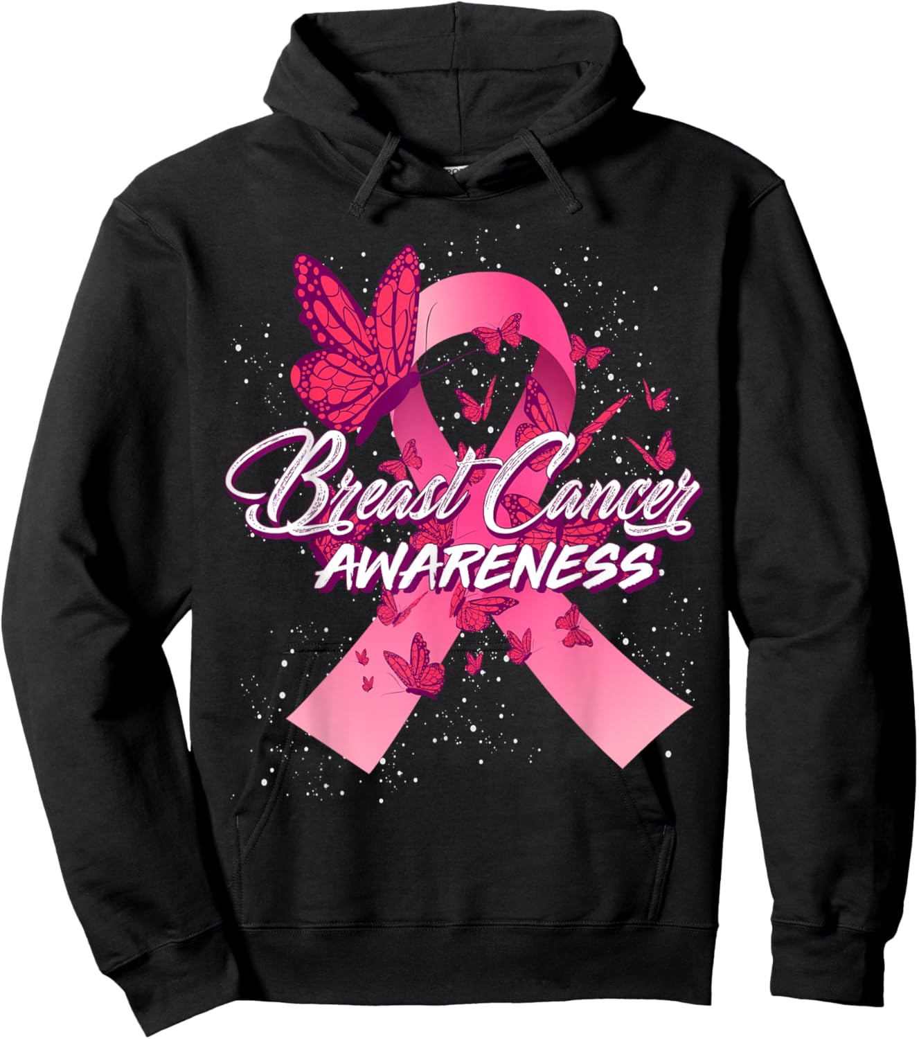Breast Cancer Awareness Hoodie - Hoodie | Black
