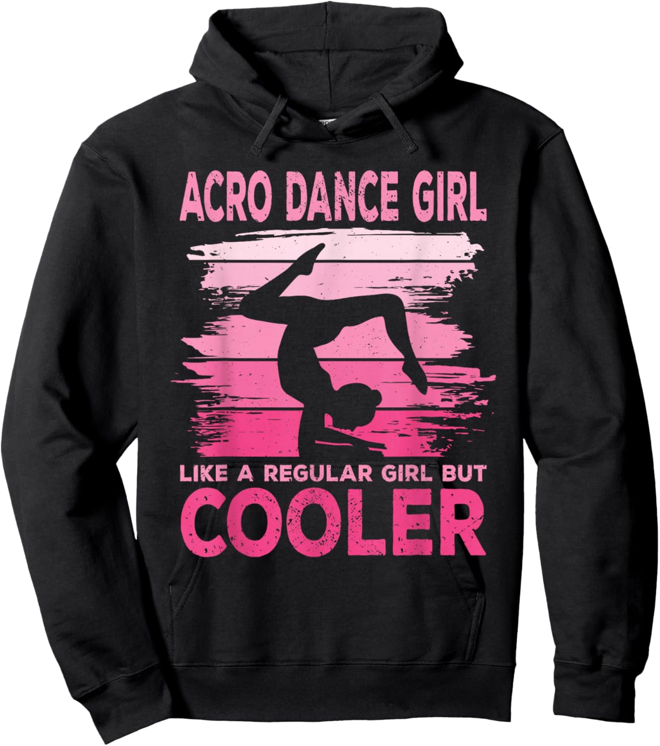 Acro Dance Girl Acrobatic Funny Acrobatics Hoodie - Hoodie | Black