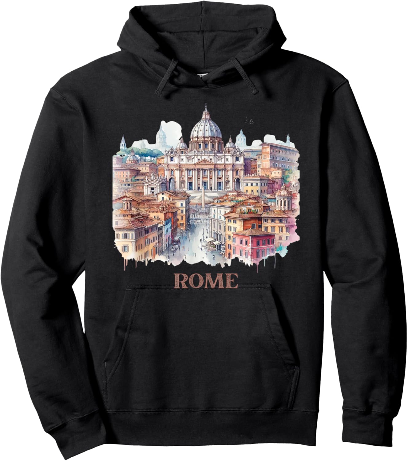 Retro Vintage Rom Italien Roma Italia Souvenir Hoodie - Hoodie | Black
