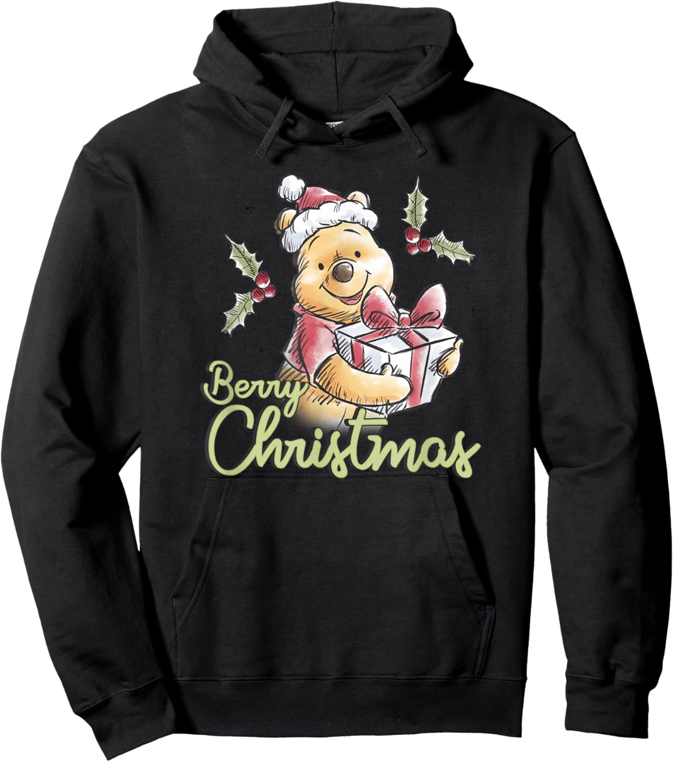 Disney Winnie the Pooh Berry Christmas Hoodie - Hoodie | Black
