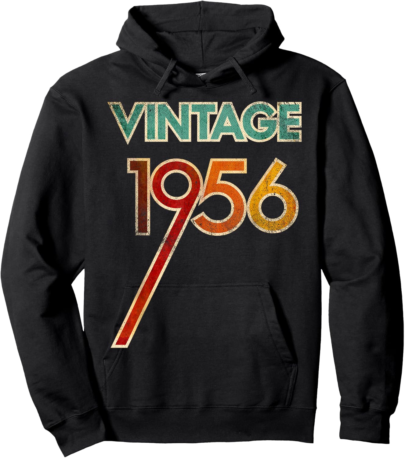 Vintage 1956 65th Birthday Outfit Women 65 Years Old Hoodie - Hoodie | Black
