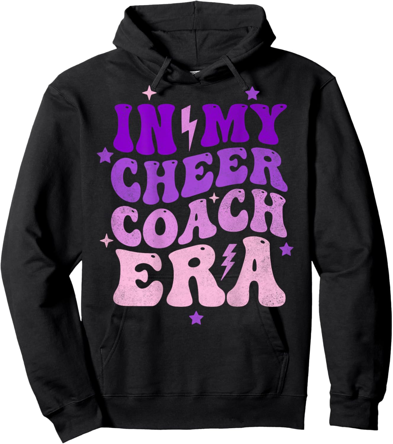 In My Cheer Coach Era (on back) Hoodie - Hoodie | Black