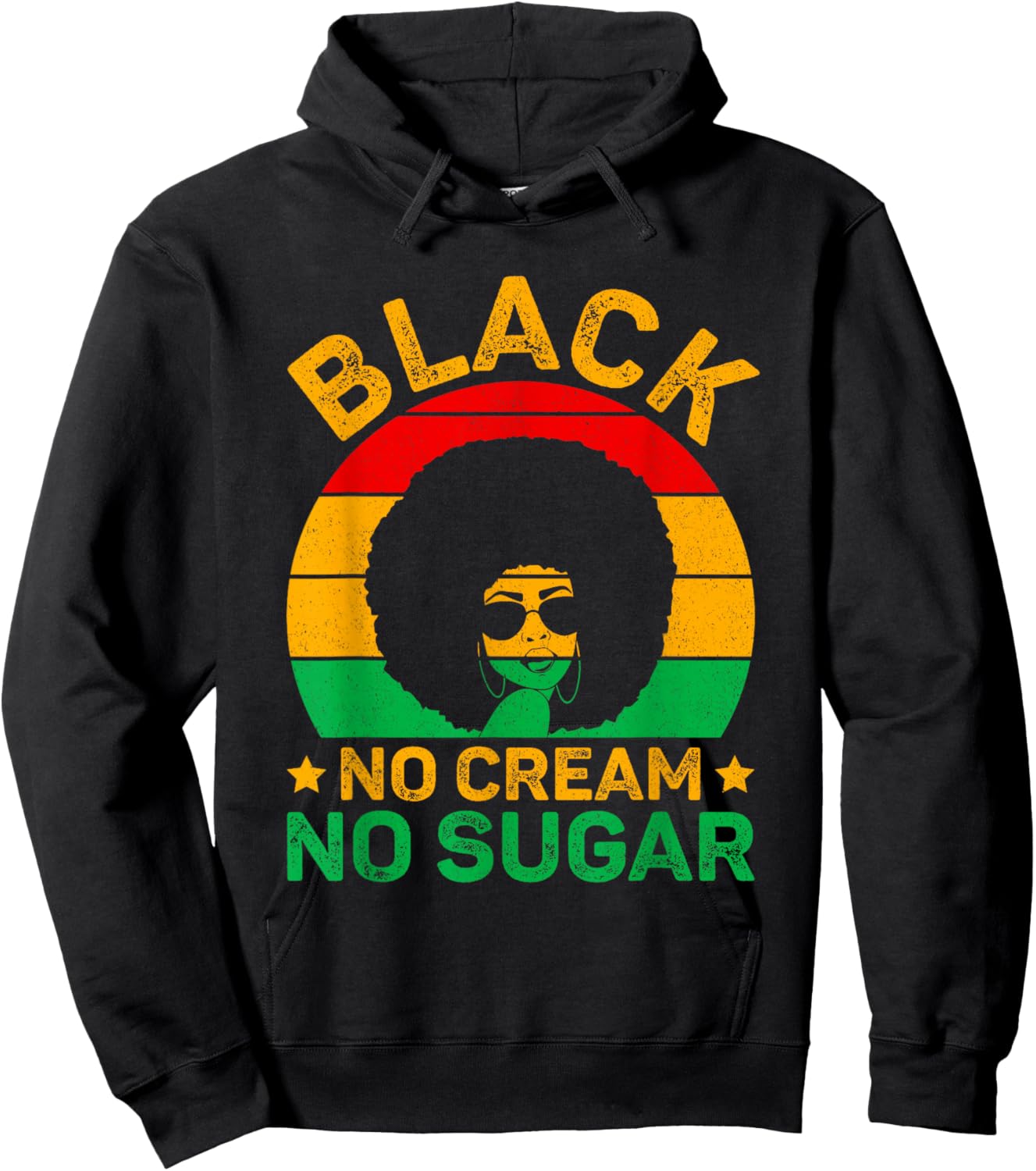 Black No Cream No Sugar Hoodie - Hoodie | Black