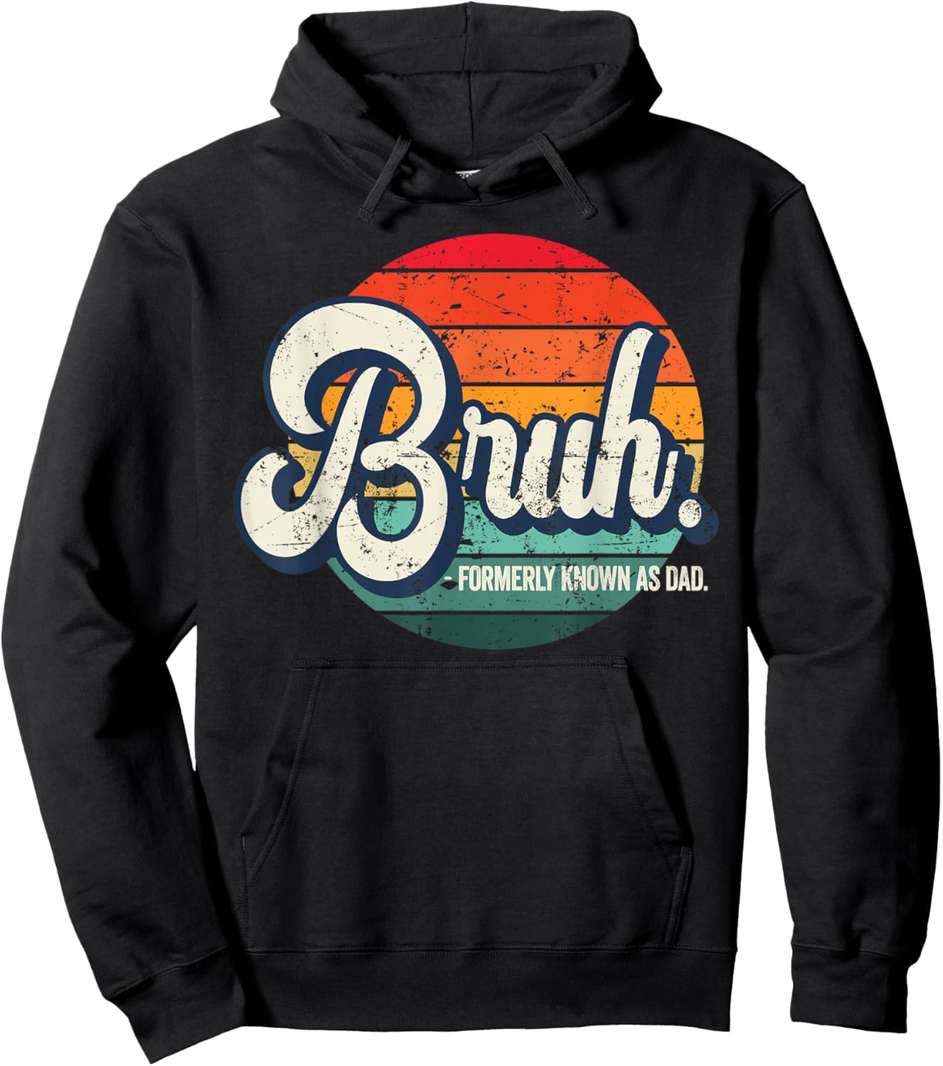 Bruh Formerly Known As Dad Hoodie - Hoodie | Black