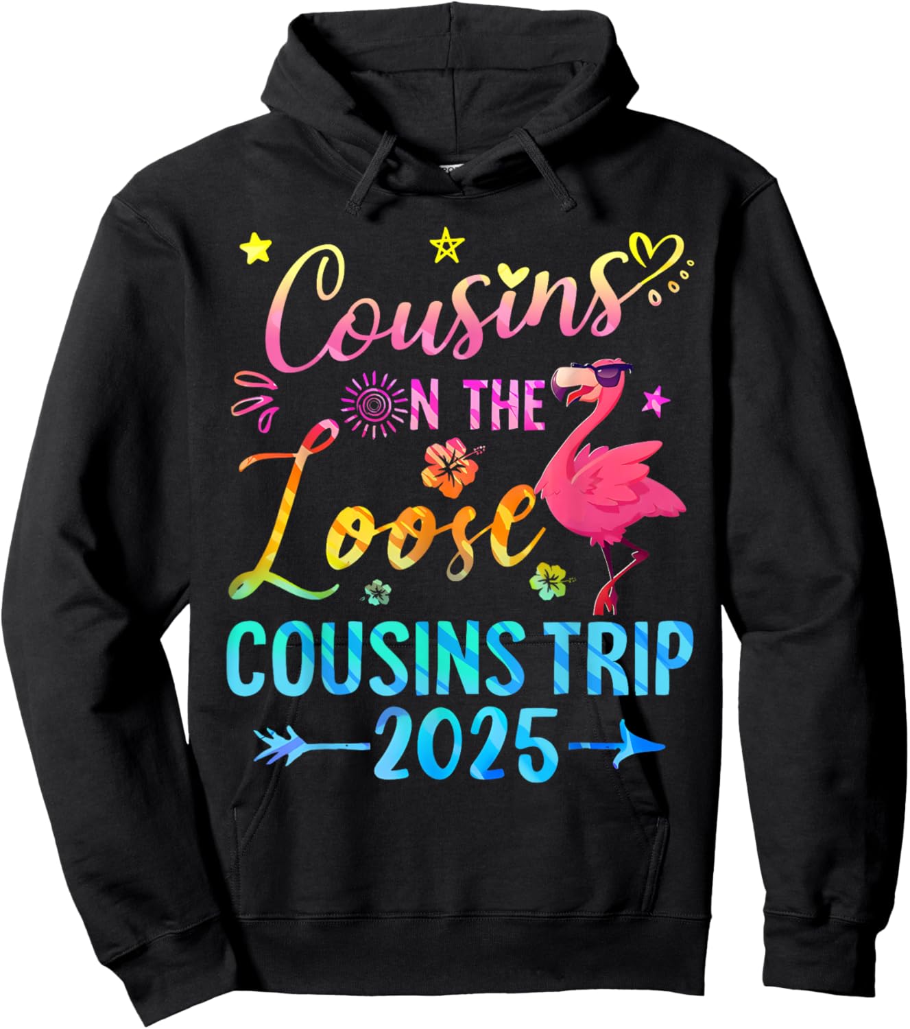 Cousins On The Loose Cousins Trip 2025 Matching Weekend Trip Hoodie - Hoodie | Black