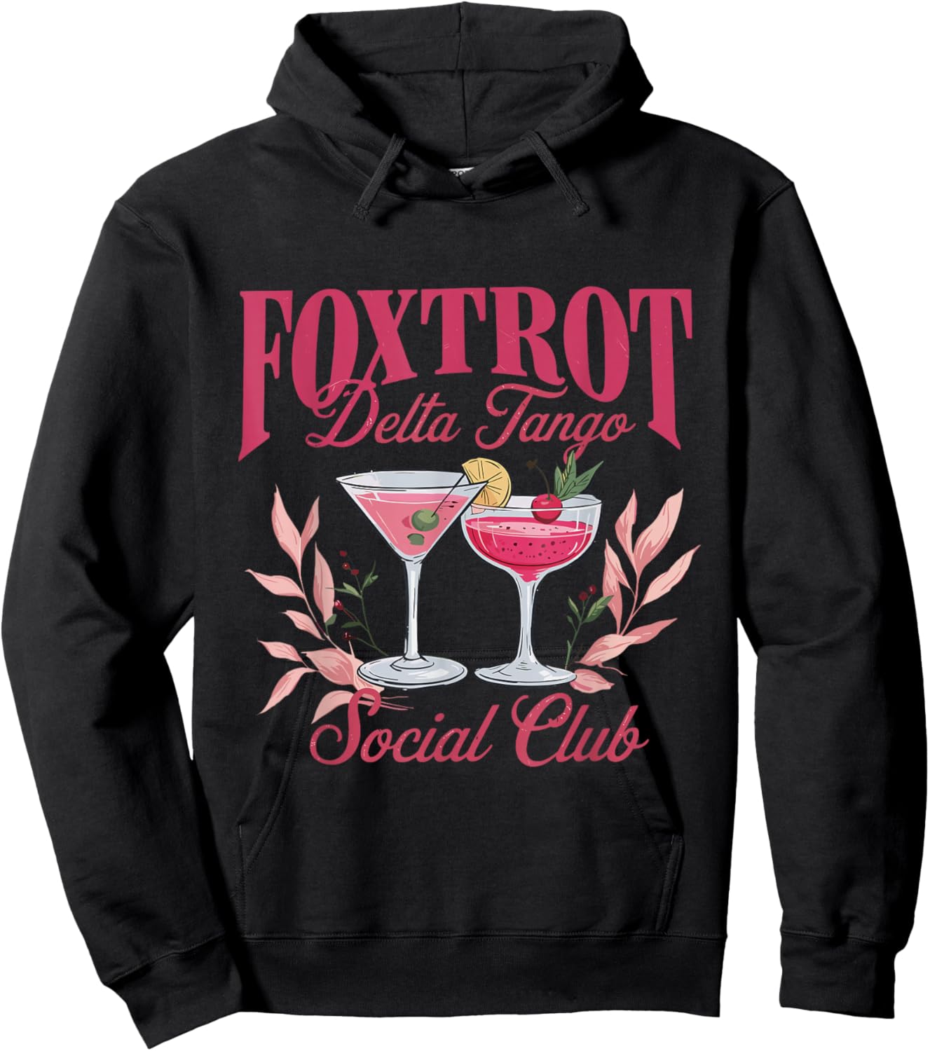 Foxtrot Delta Tango Social Club Hoodie - Hoodie | Black