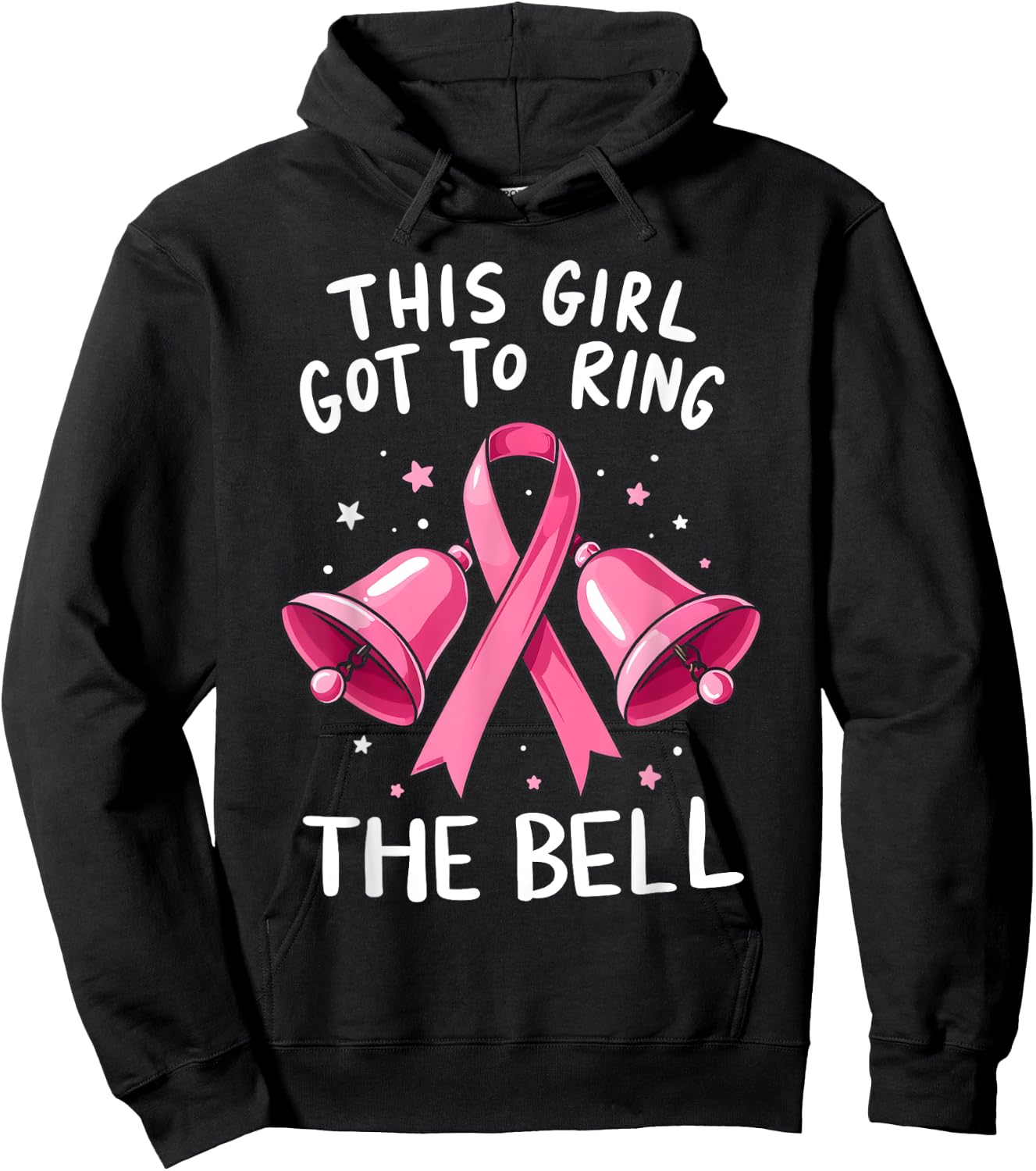 This Girl Got to Ring the Bell Breast Cancer Awareness Women Hoodie - Hoodie | Black