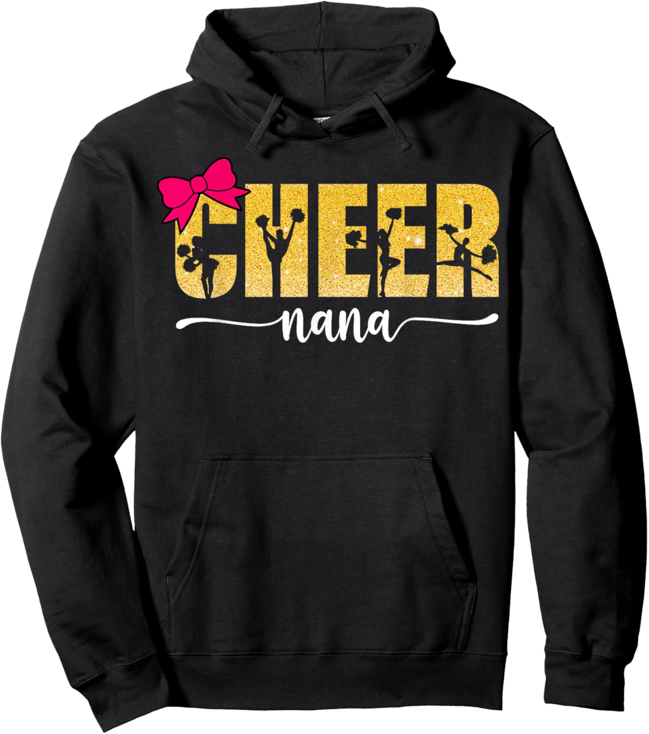 Cheerleader Cheerleading Cheer Nana Hoodie - Hoodie | Black