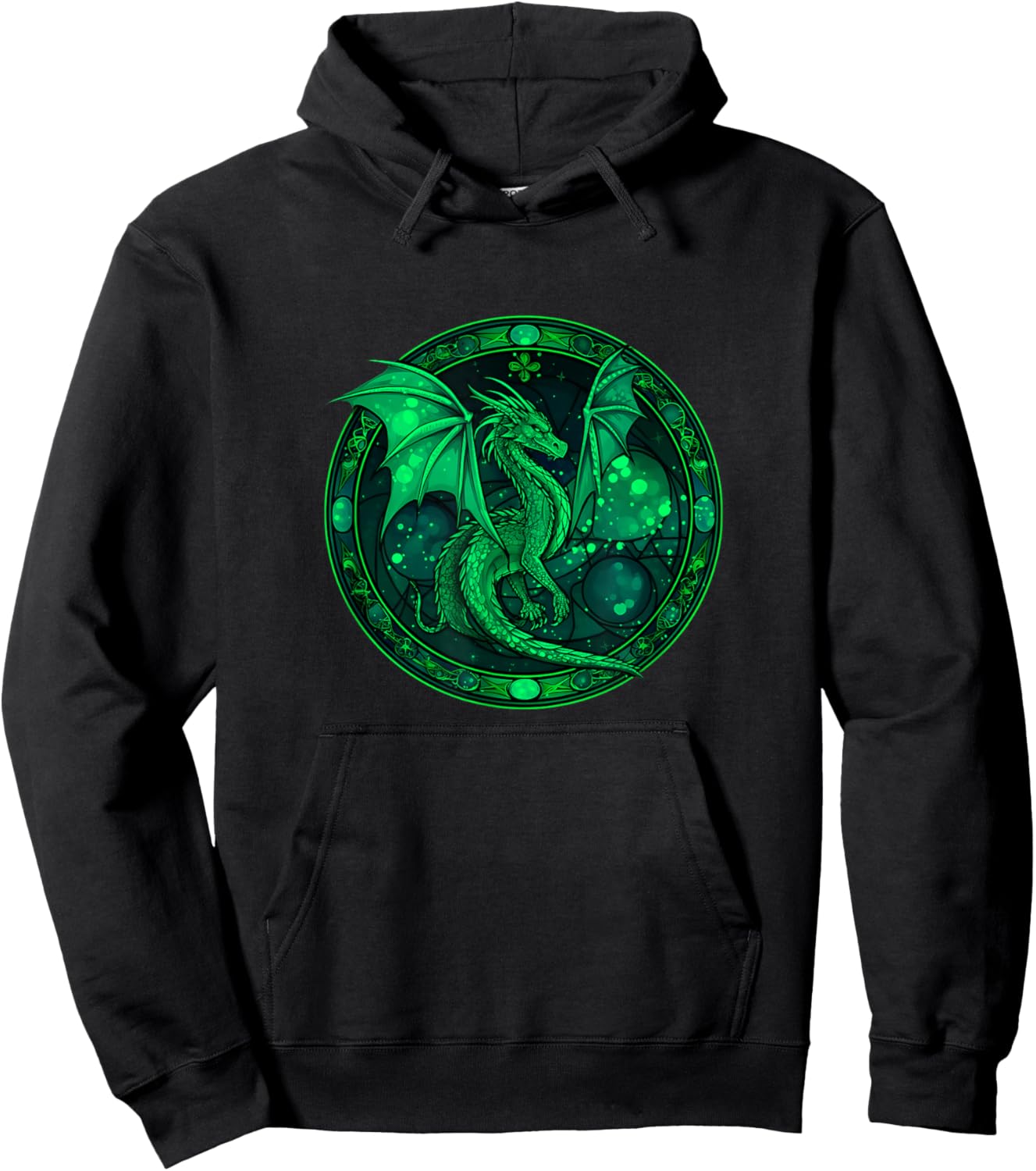 Green Dragon Hoodie - Hoodie | Black