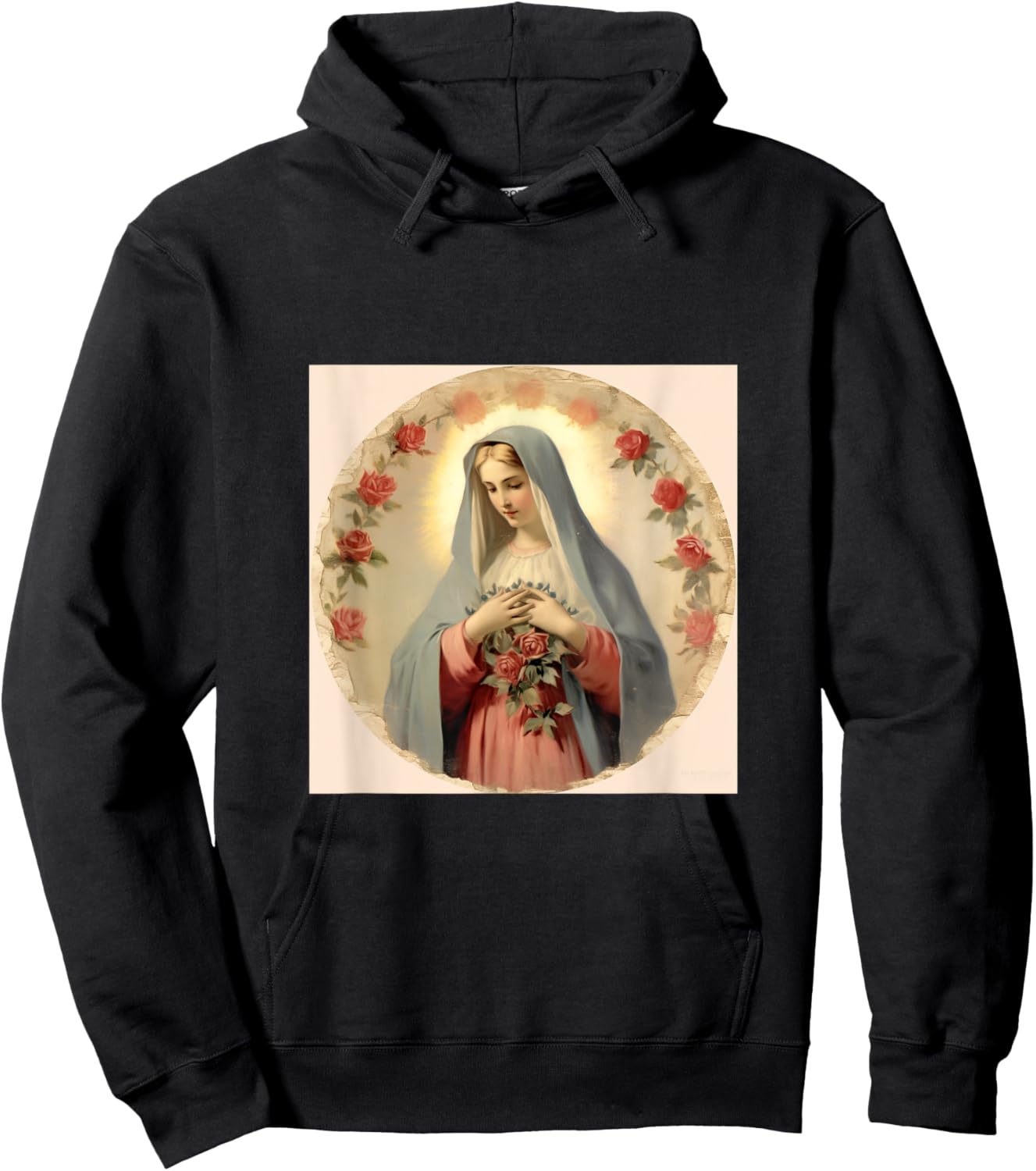 Blessed Virgin Mary Jesus Christian Hoodie - Hoodie | Black