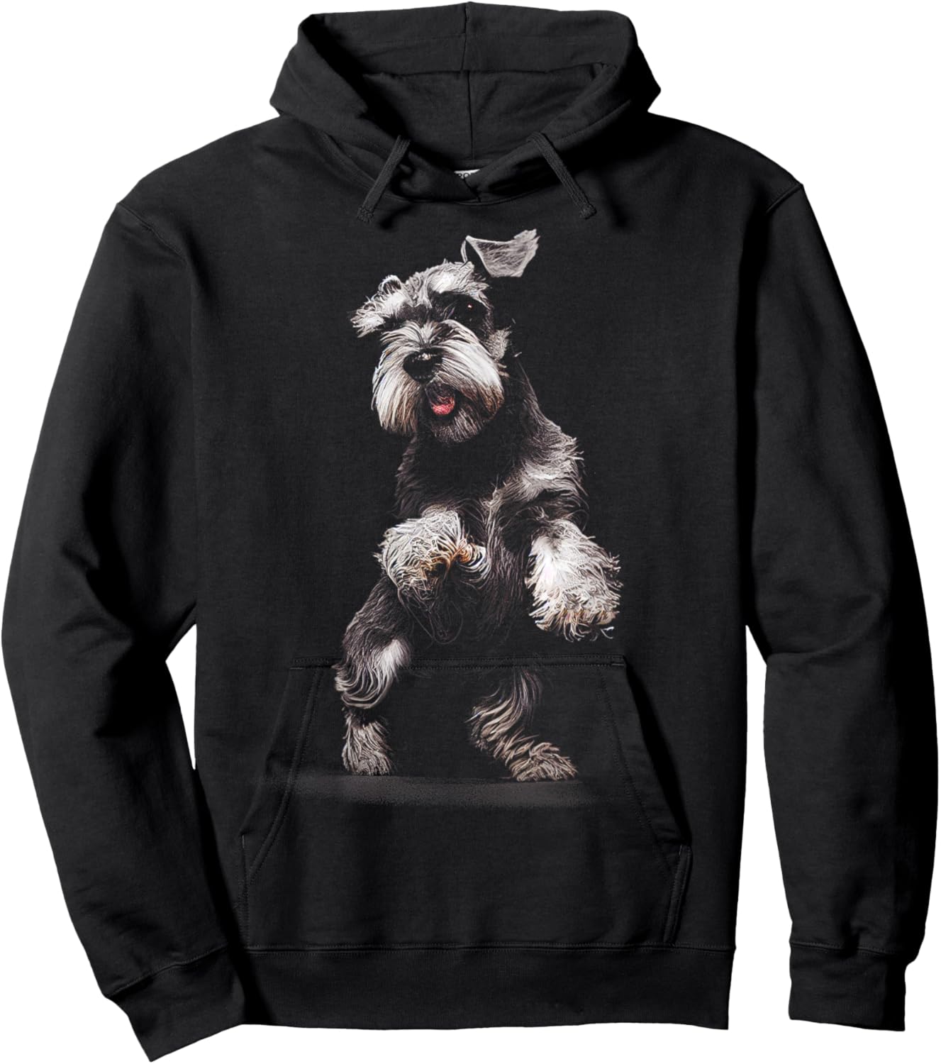 Miniature Schnauzer Dog Art Miniature Schnauzer Hoodie - Hoodie | Black
