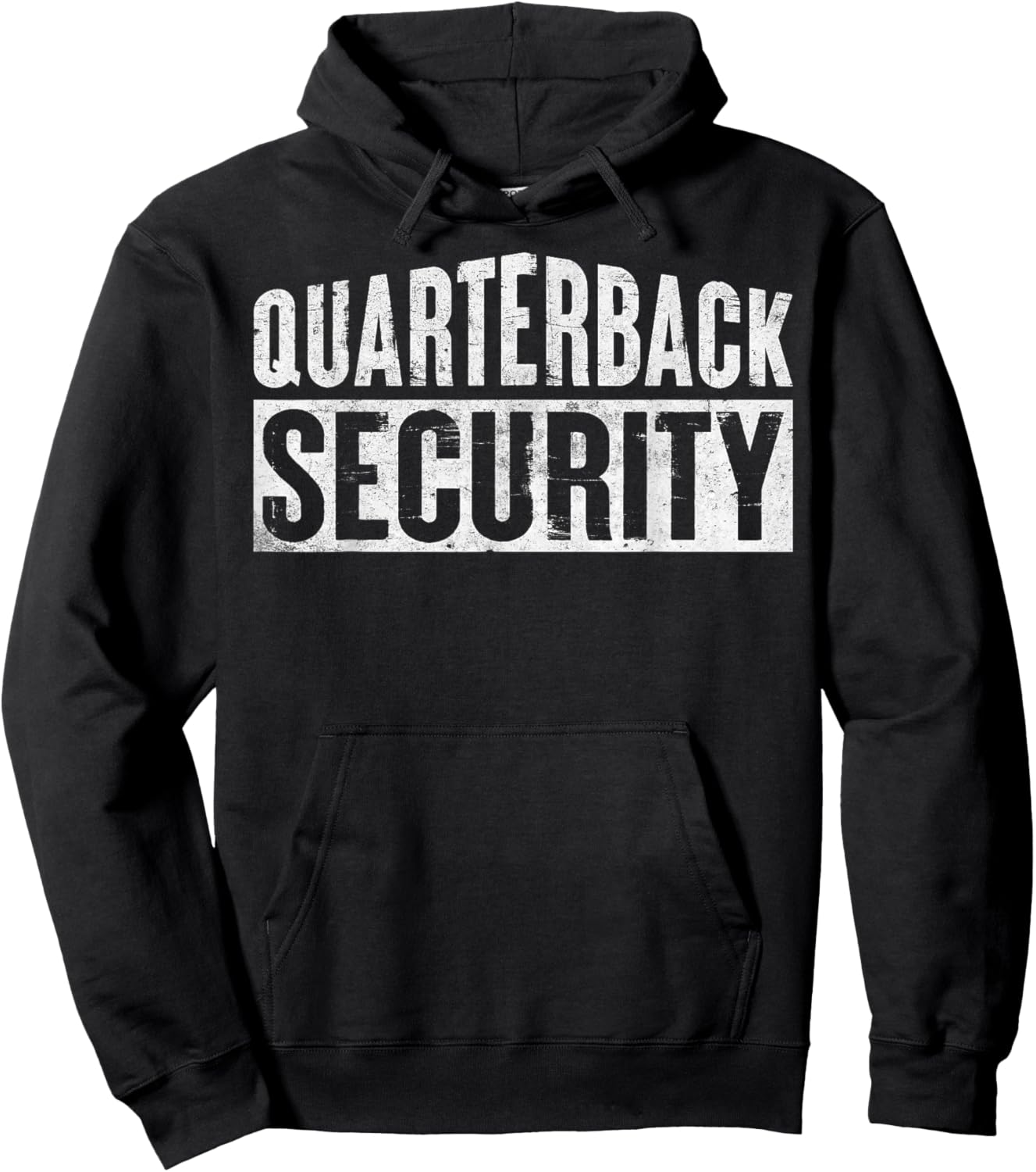 Football Lineman Quarterback Security Novelty Hoodie - Hoodie | Black