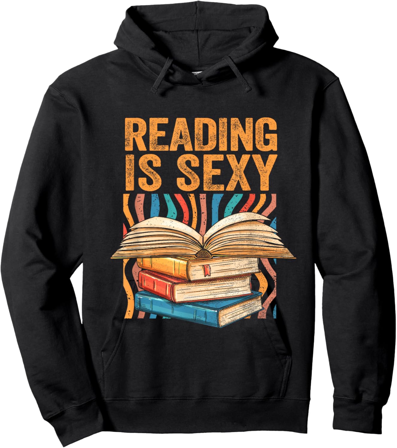 Reading Is Sexy Loves To Read Books Bibliophile Bookworm Hoodie - Hoodie | Black