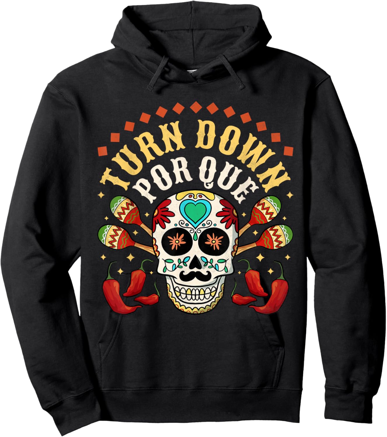Turn Down Por Que, Cinco De Mayo Hoodie - Hoodie | Black