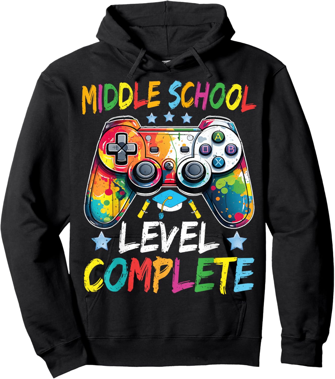 Middle School Level Complete Graduation Last Day Of School Hoodie - Hoodie | Black