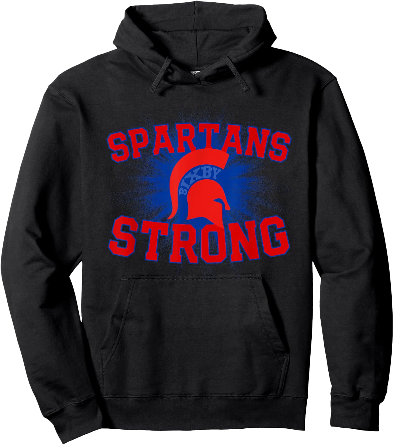 Bixby Spartans Logo Strong Flag HS Hoodie - Hoodie | Black