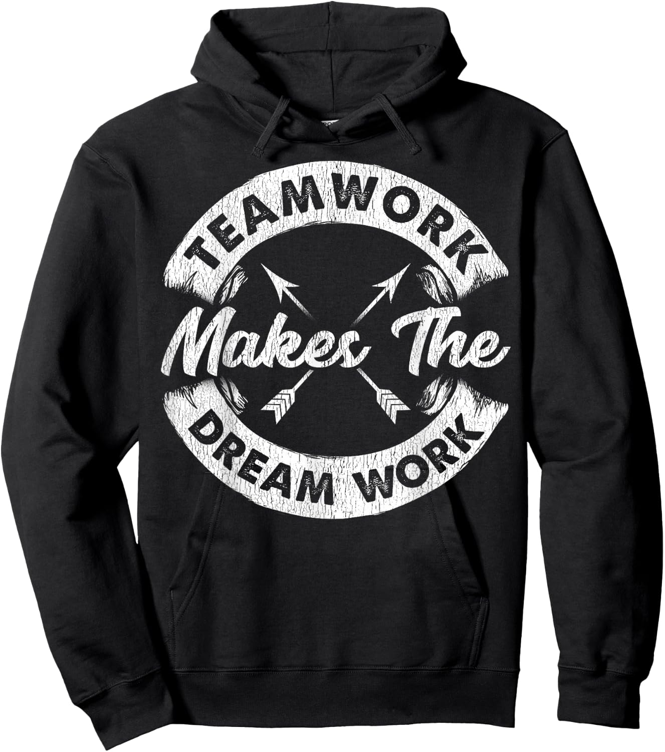Teamwork Makes The Dream Work Team Motivational Gift Sport Hoodie - Hoodie | Black